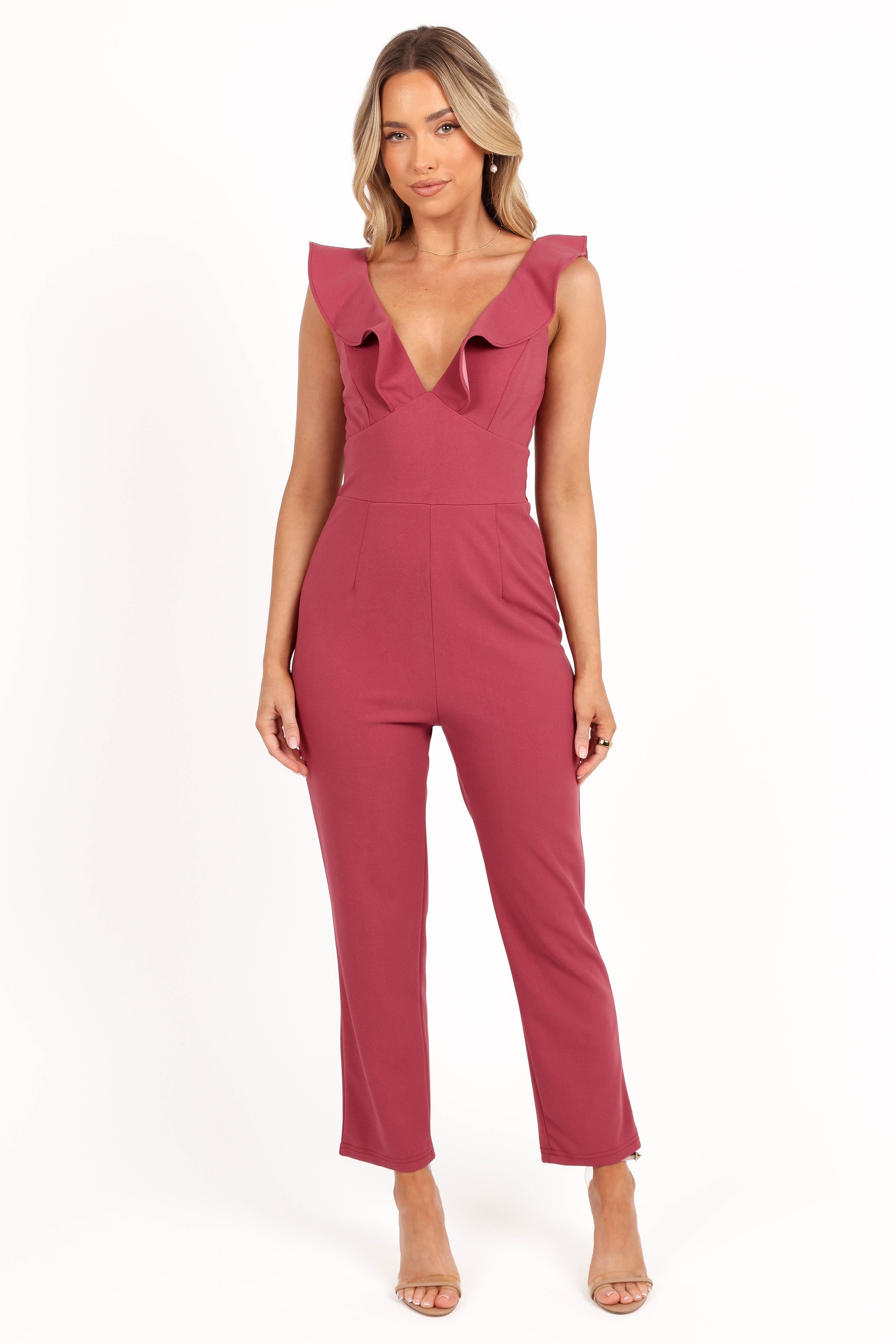 Mirabelle Jumpsuit - Dark Rose-Aur Fashion