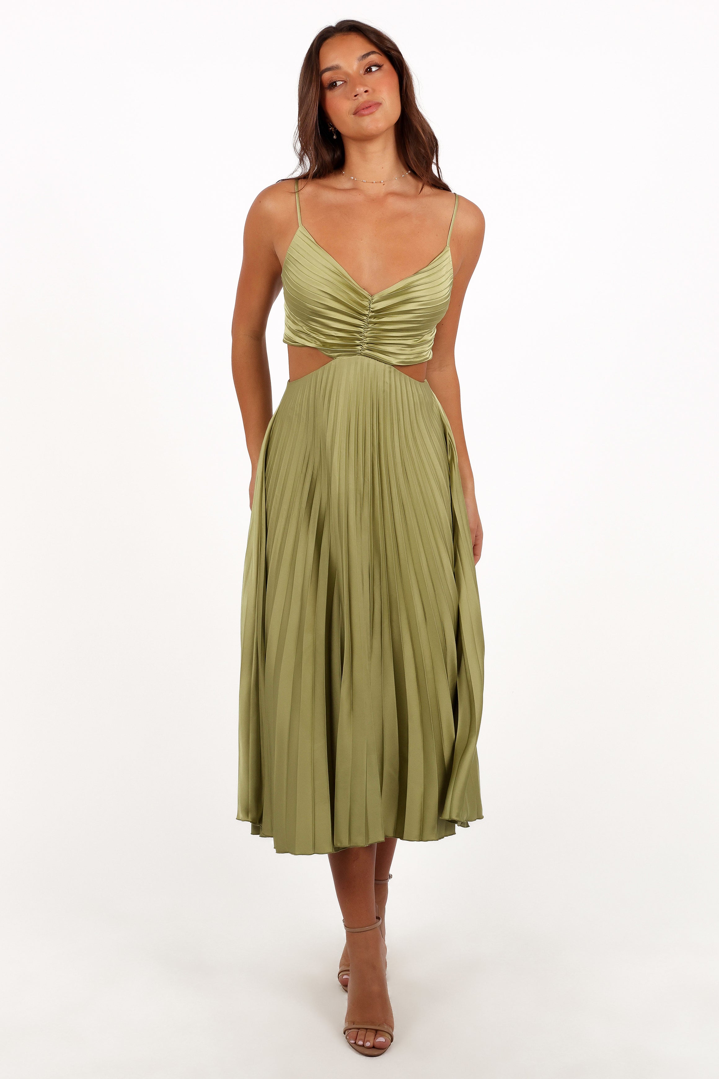 Niamh Midi Dress - Meadow Green-Aur Fashion