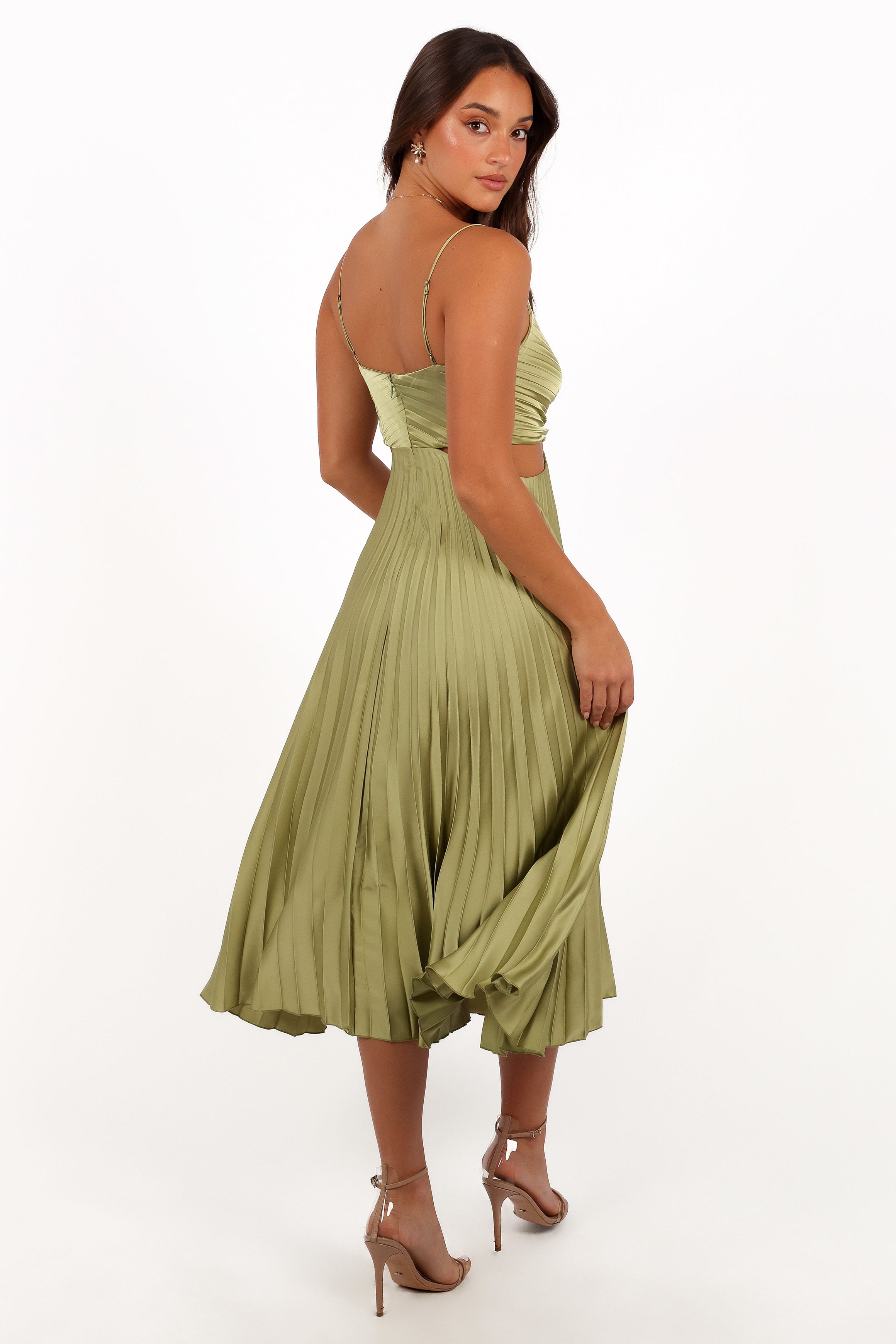 Niamh Midi Dress - Meadow Green-Aur Fashion