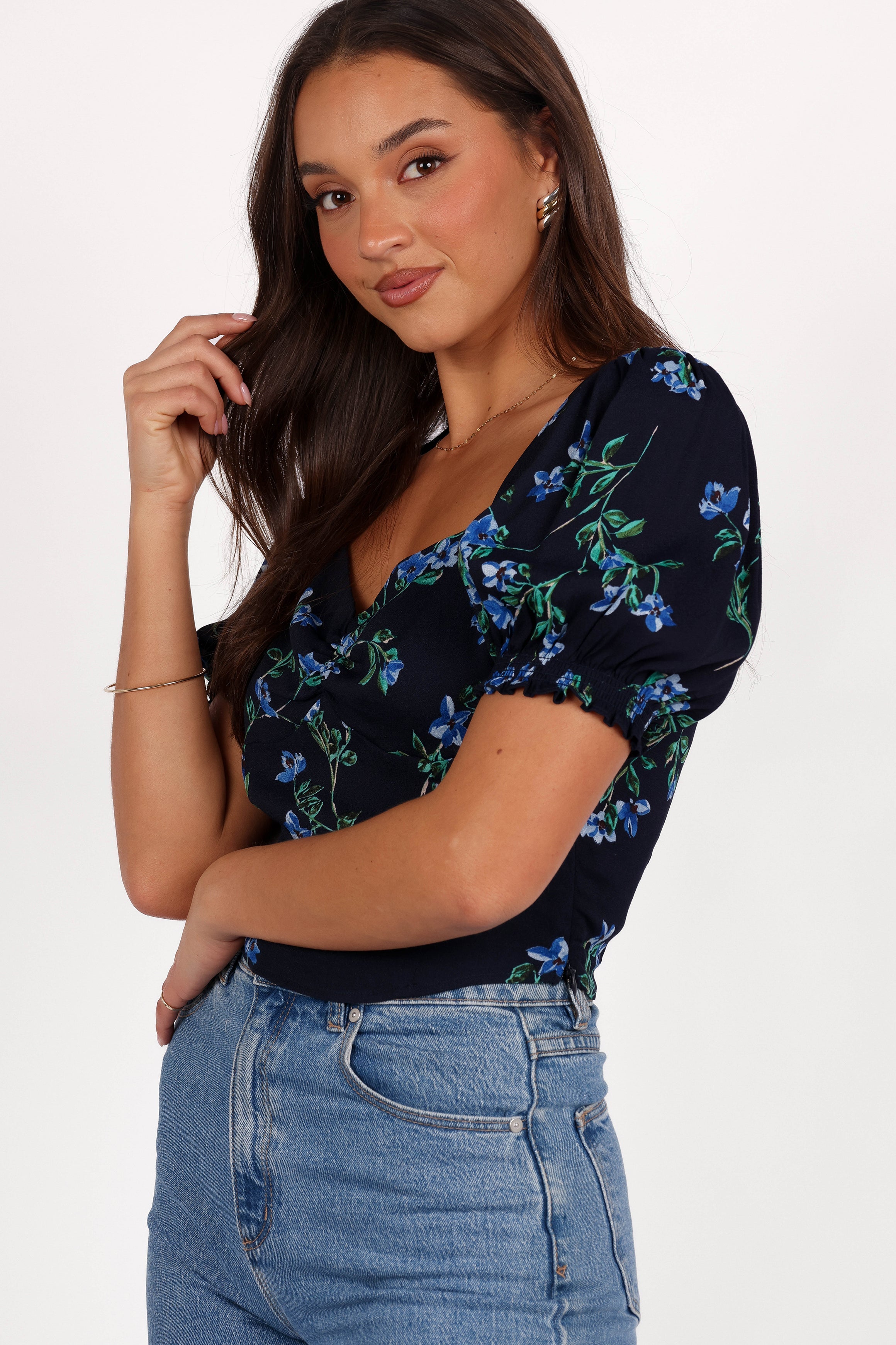 Noel Top - Midnight Blues-Aur Fashion