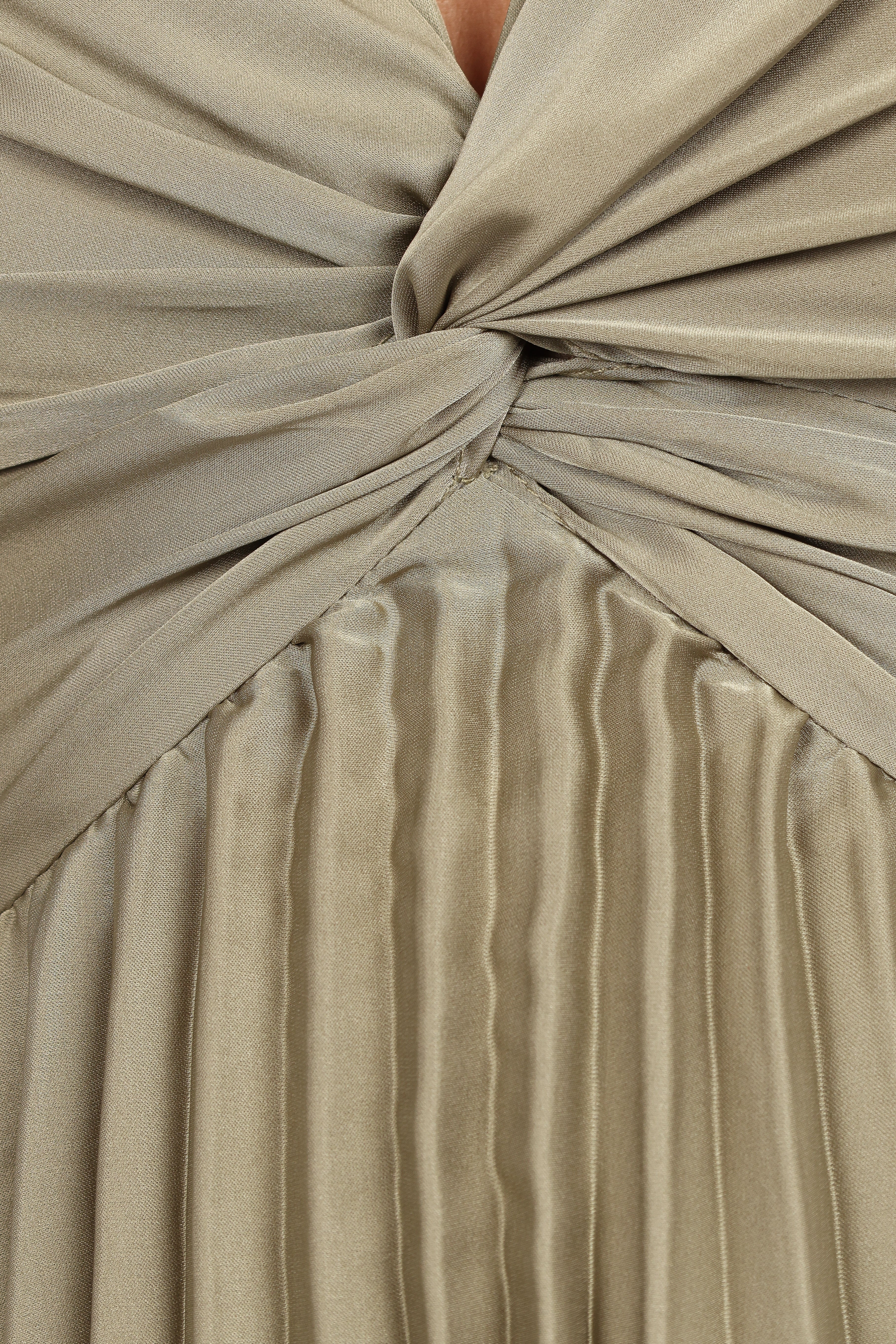 Nova Flutter Sleeve Midi Dress - Olive-Aur Fashion