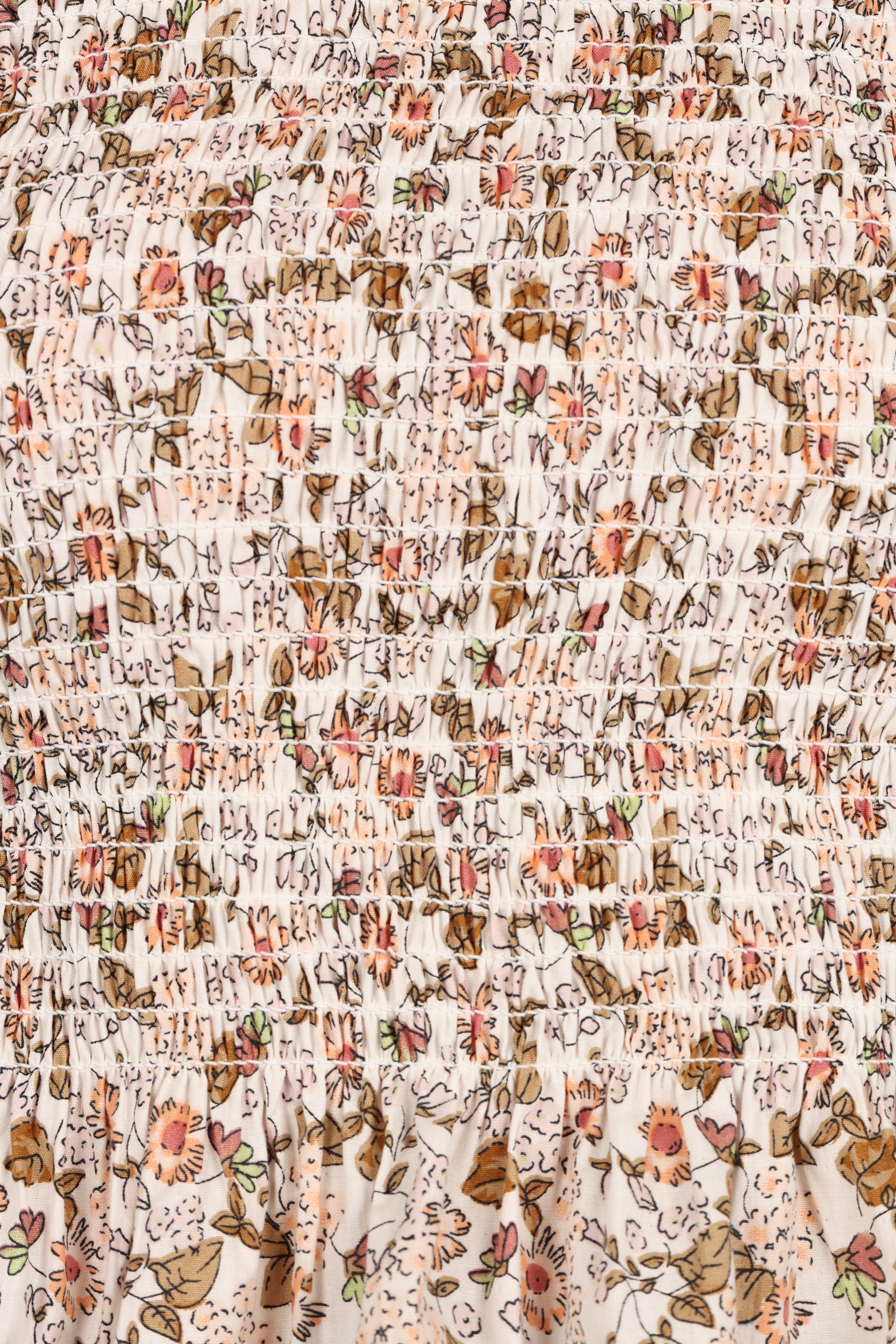 Novah Long Sleeve Top - White Floral-Aur Fashion