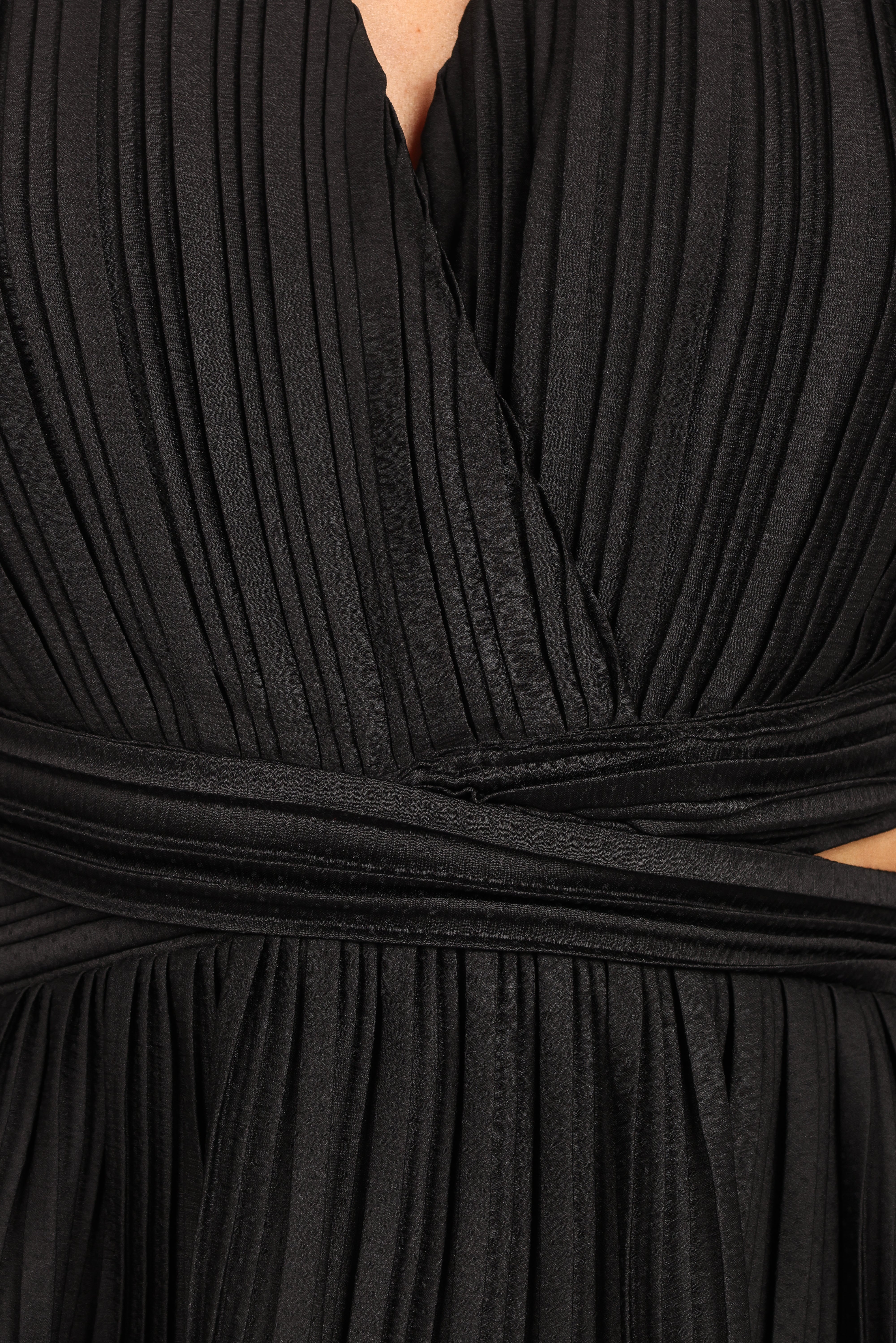 Pippa Long Sleeve Midi Dress - Black-Aur Fashion