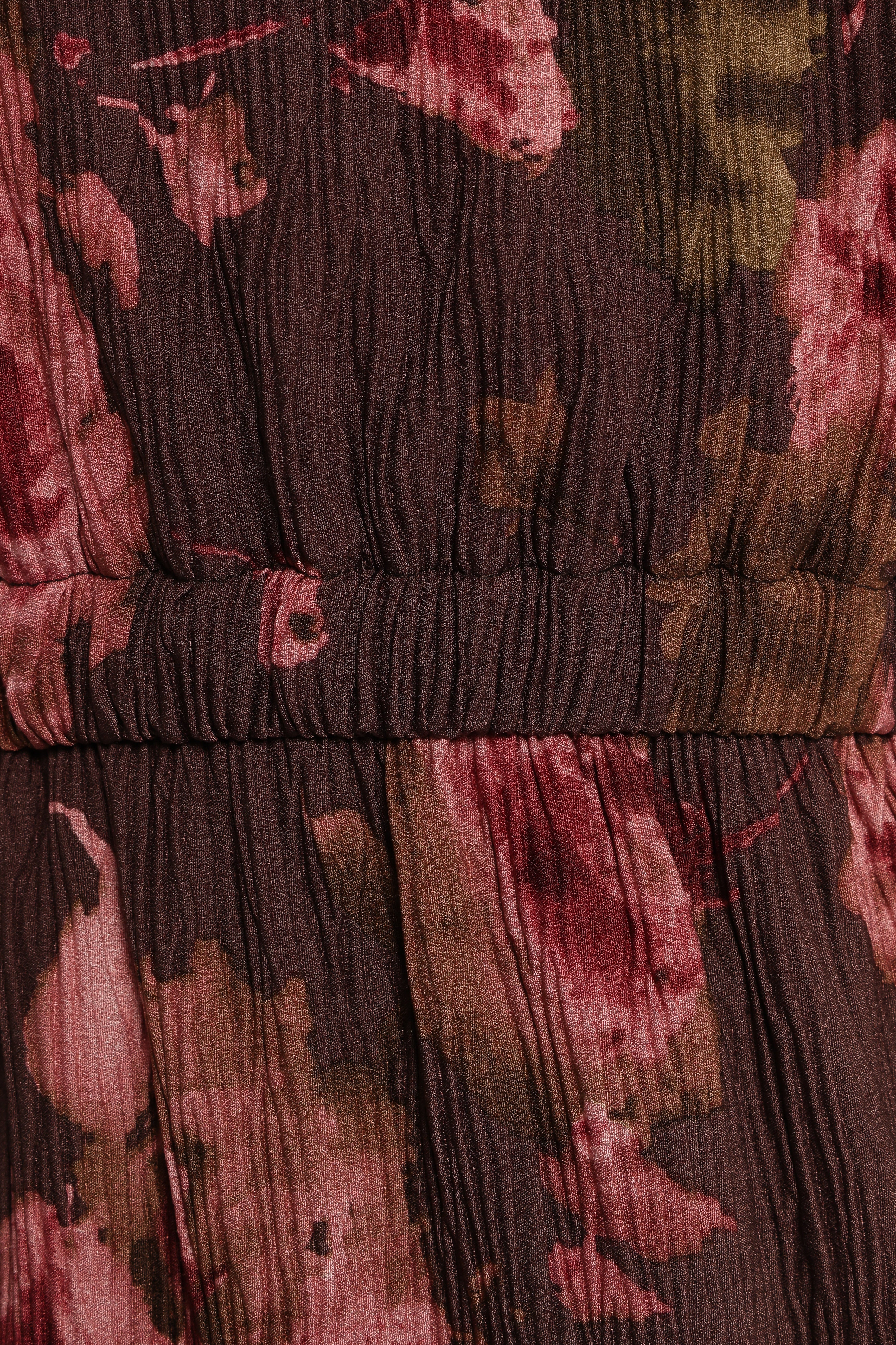 Pontee One Shoulder Pleated Midi Dress - Chocolate Brown-Aur Fashion