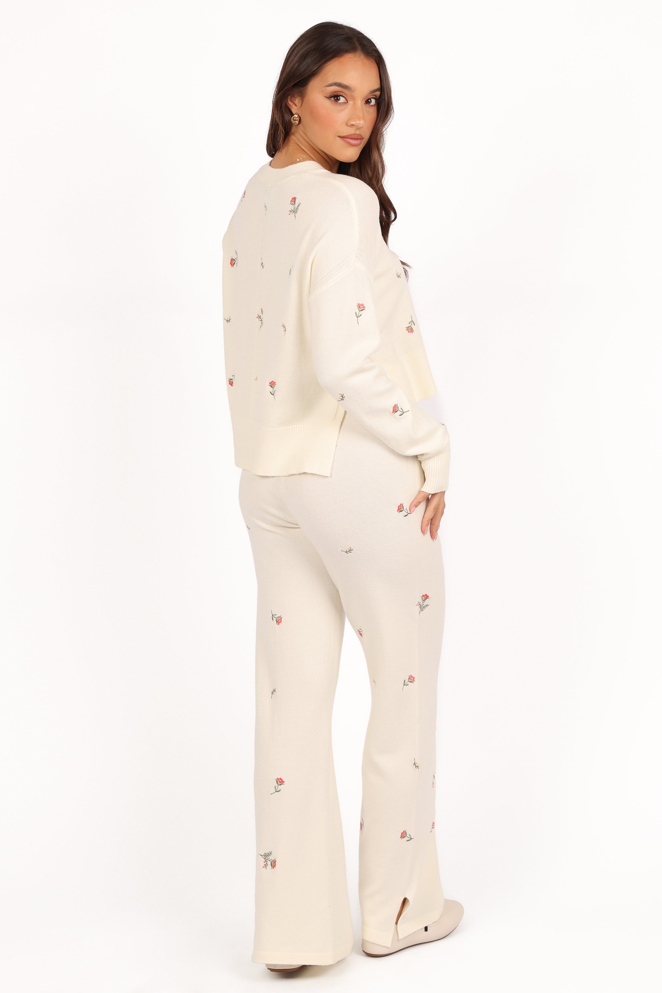 Primrose Knit Set - Cream-Aur Fashion