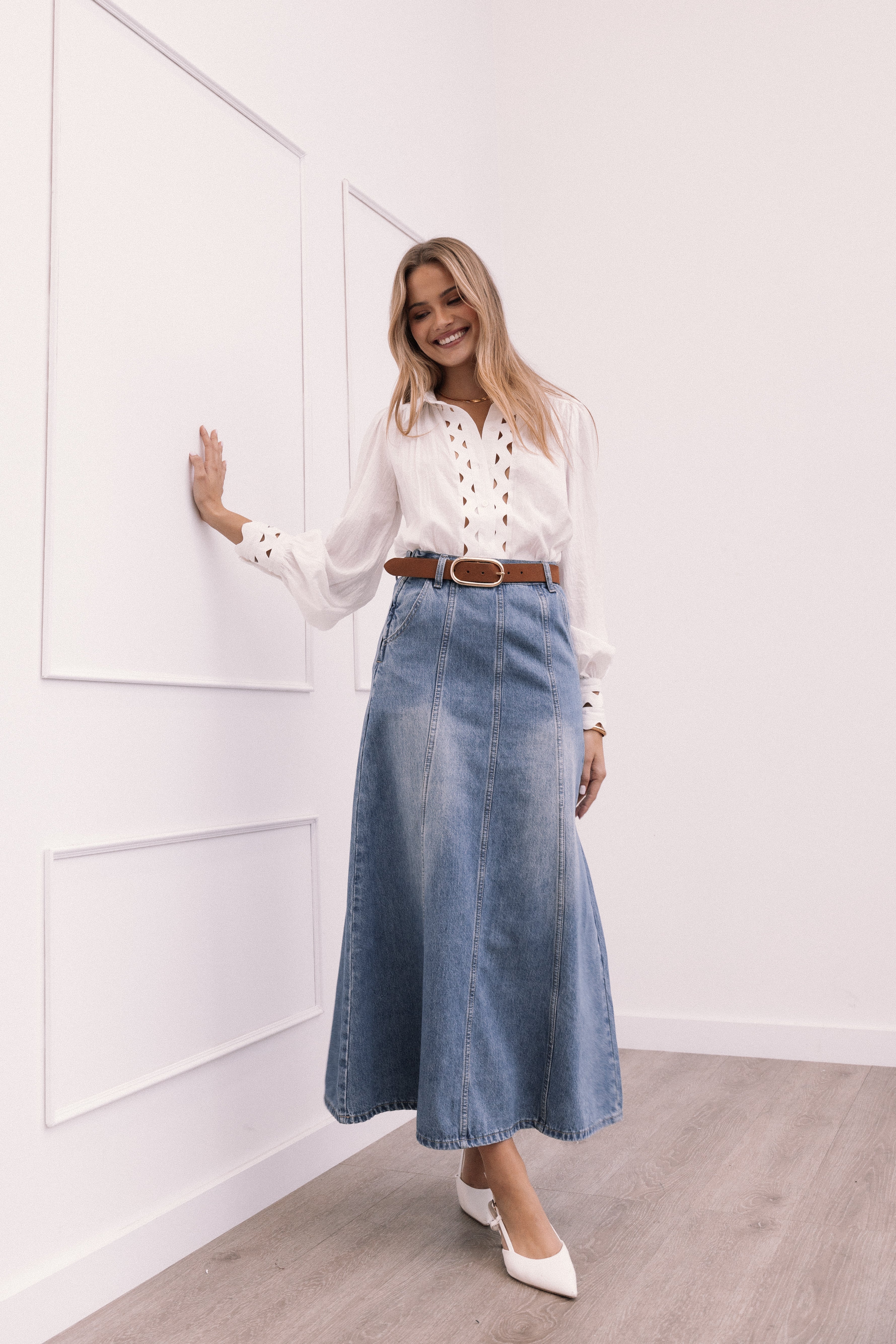 Primrose Top - White-Aur Fashion