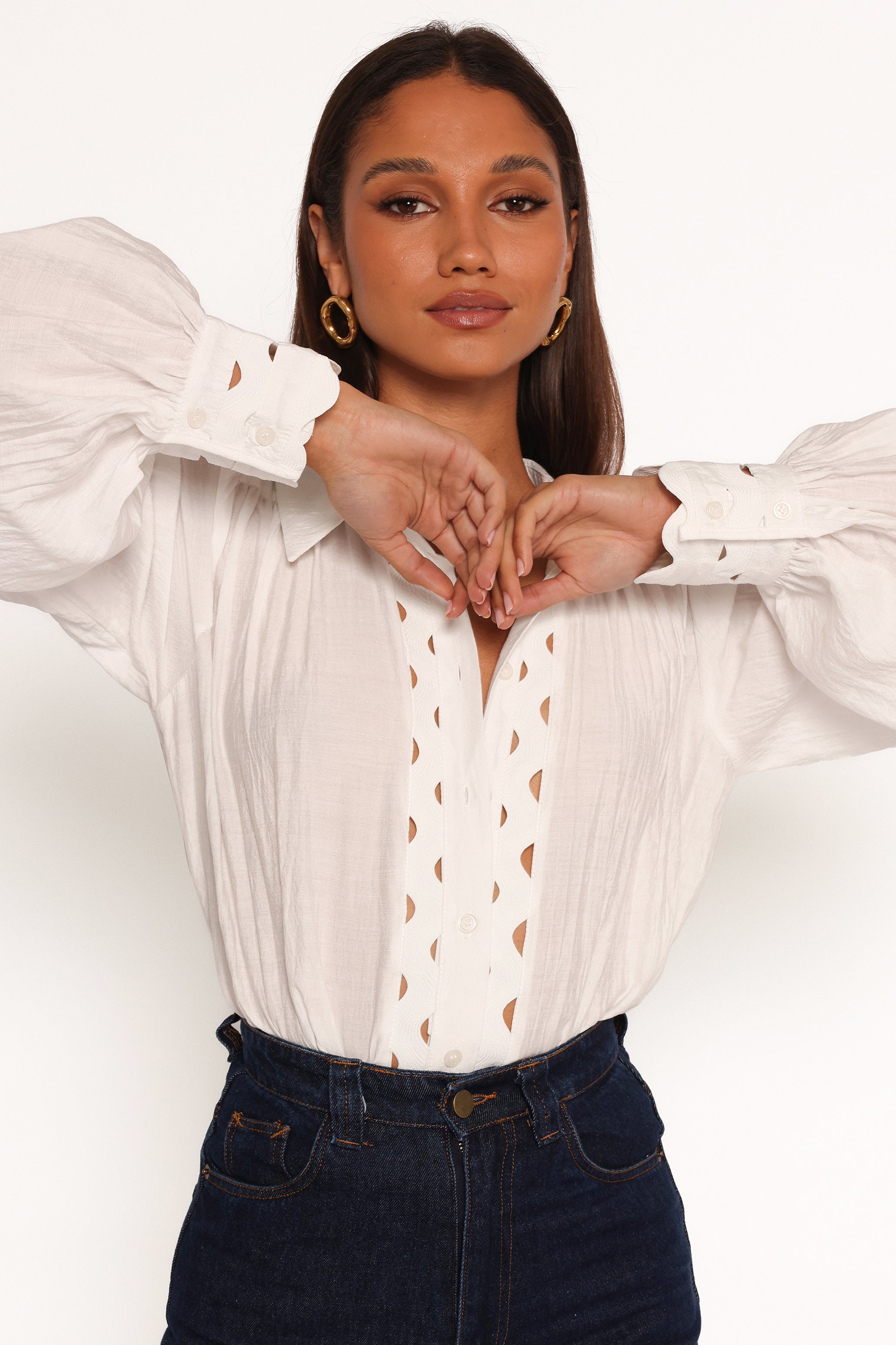 Primrose Top - White-Aur Fashion