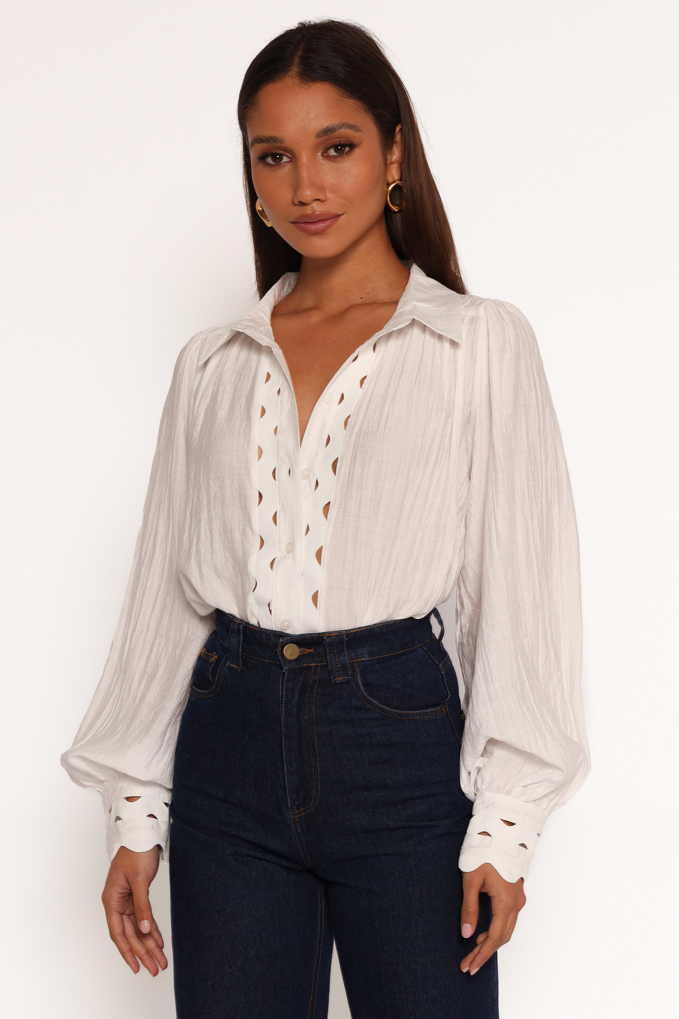 Primrose Top - White-Aur Fashion