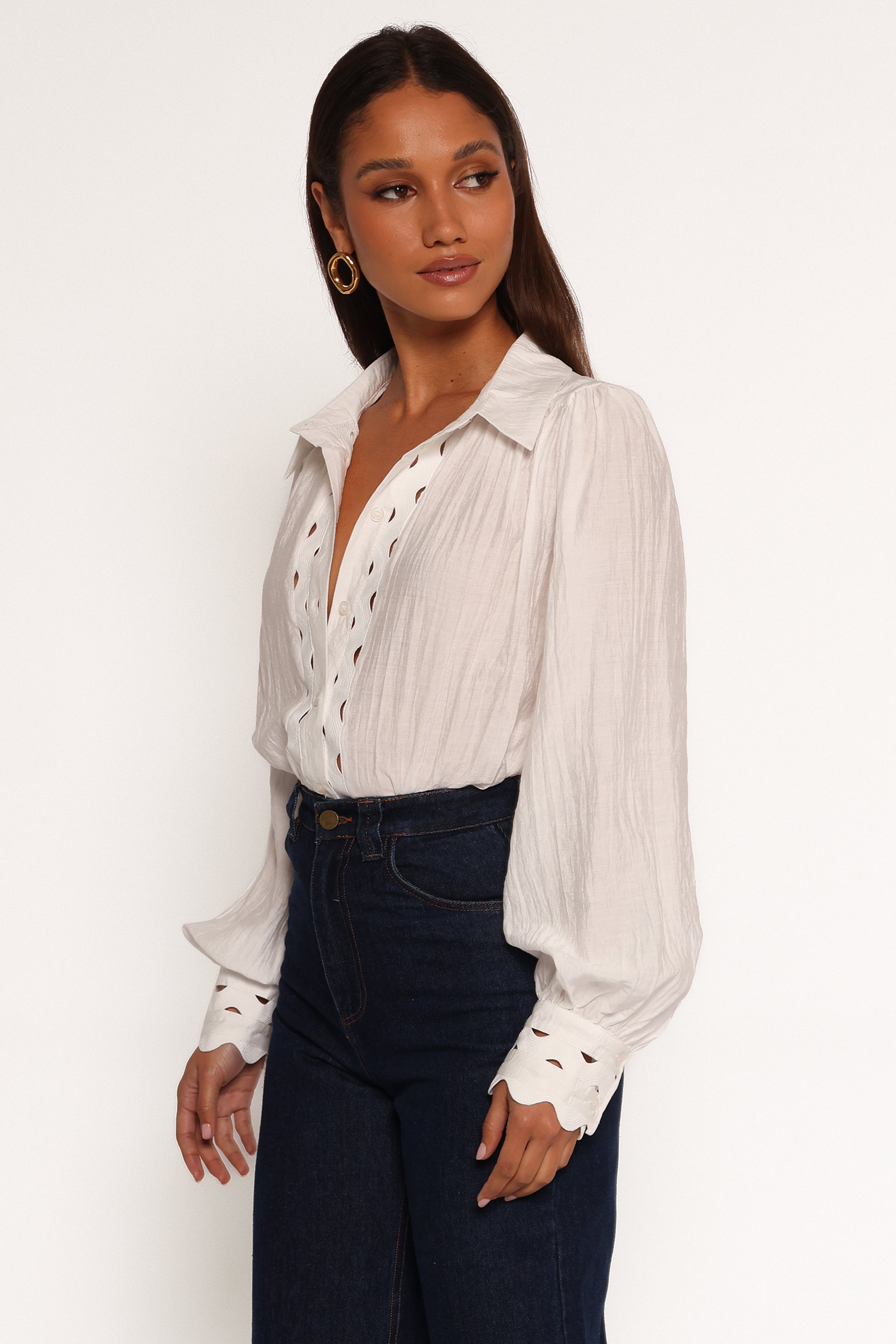 Primrose Top - White-Aur Fashion