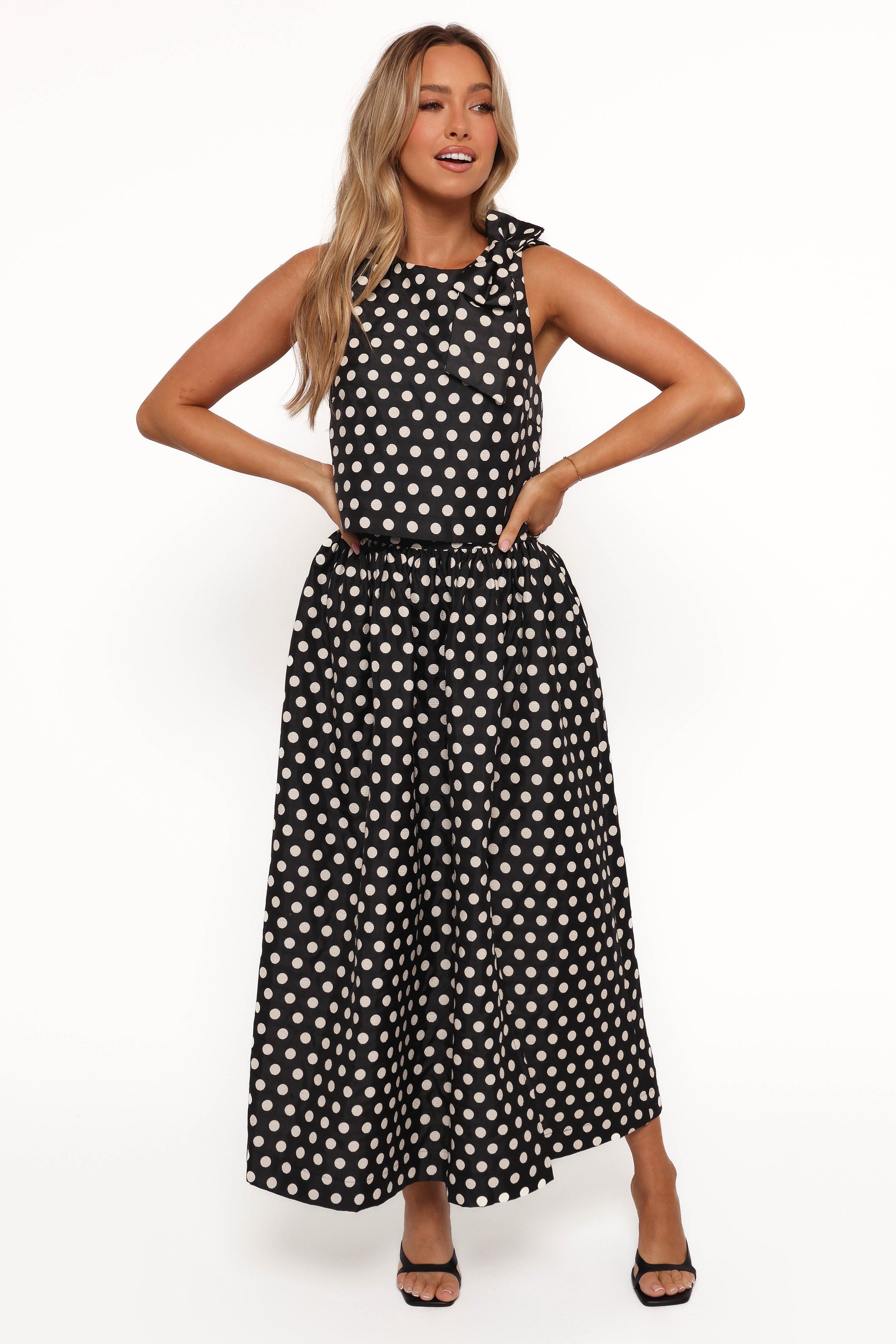 Rhea Two Piece Set - Black-Aur Fashion