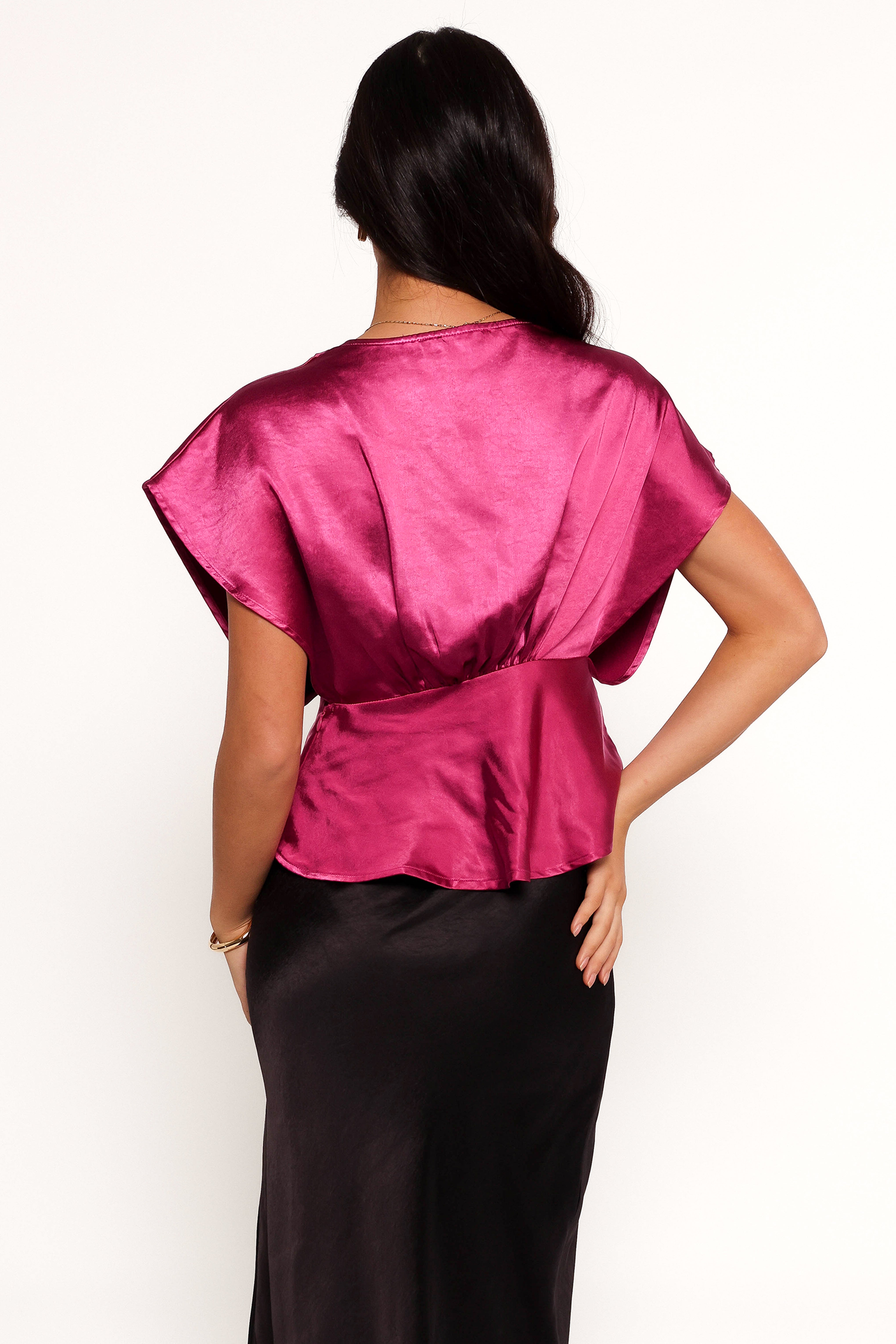 Ricki Top - Raspberry-Aur Fashion