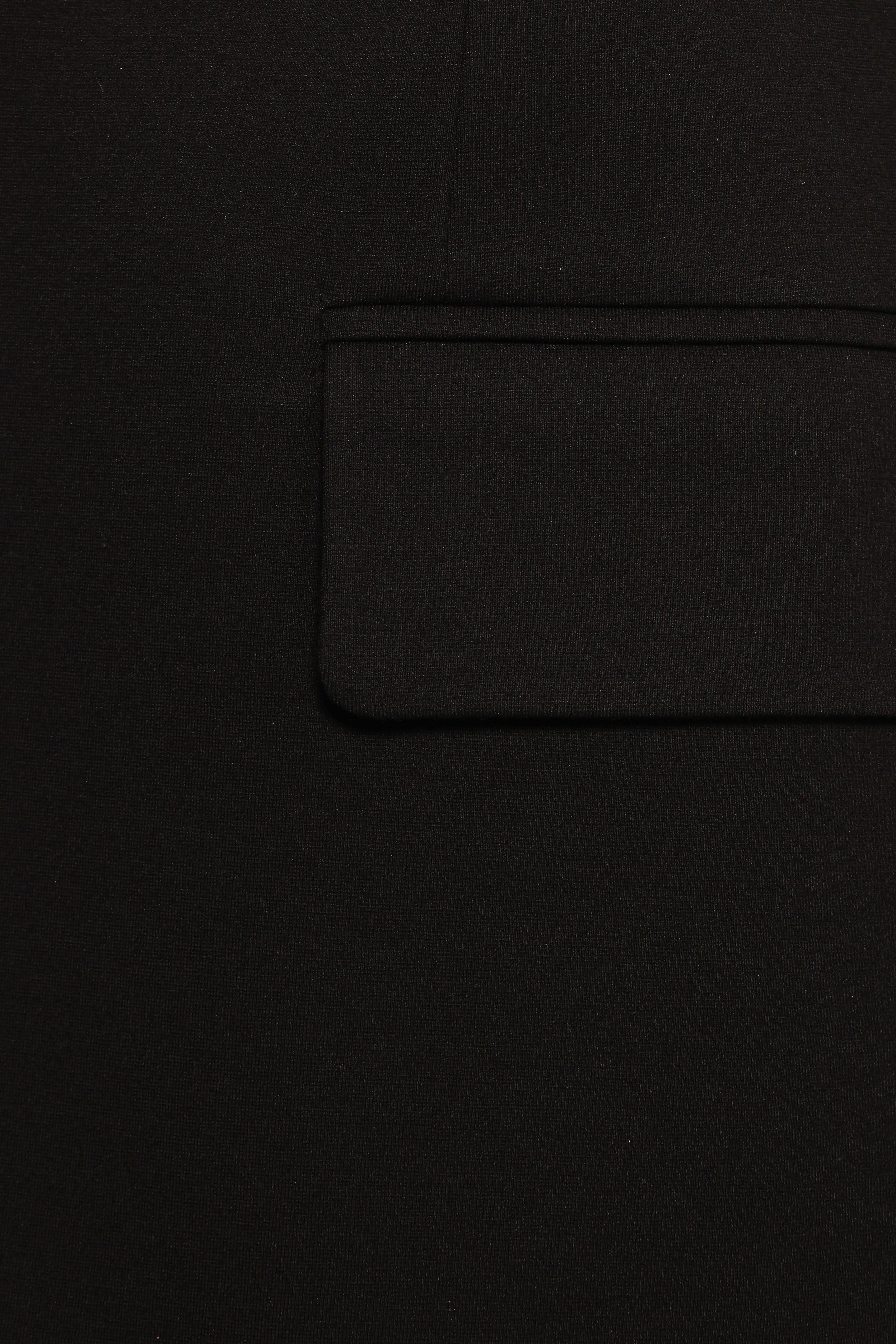 Ronny Open Front Knit Blazer - Black-Aur Fashion