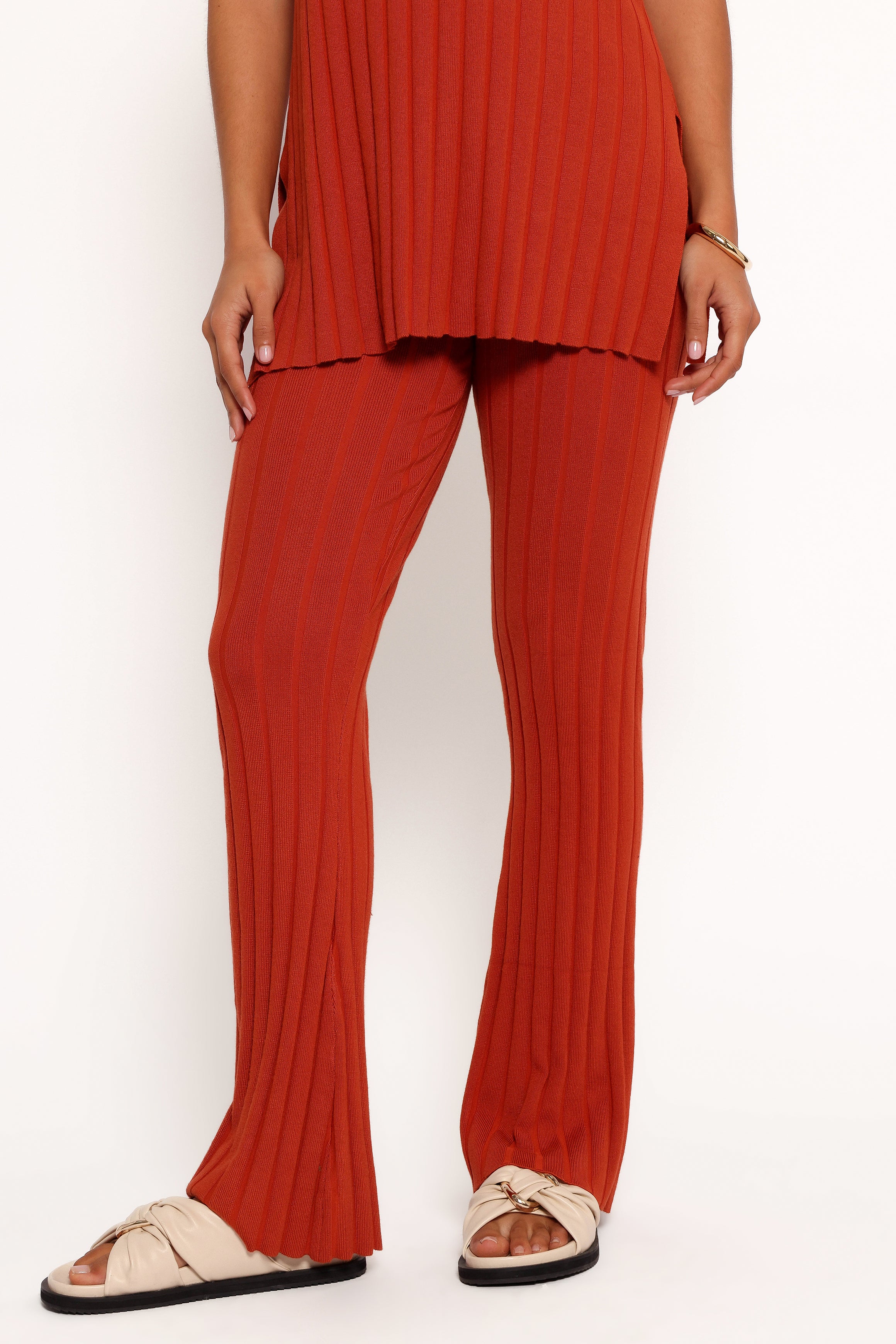 Silvie Knitted Set - Rust-Aur Fashion