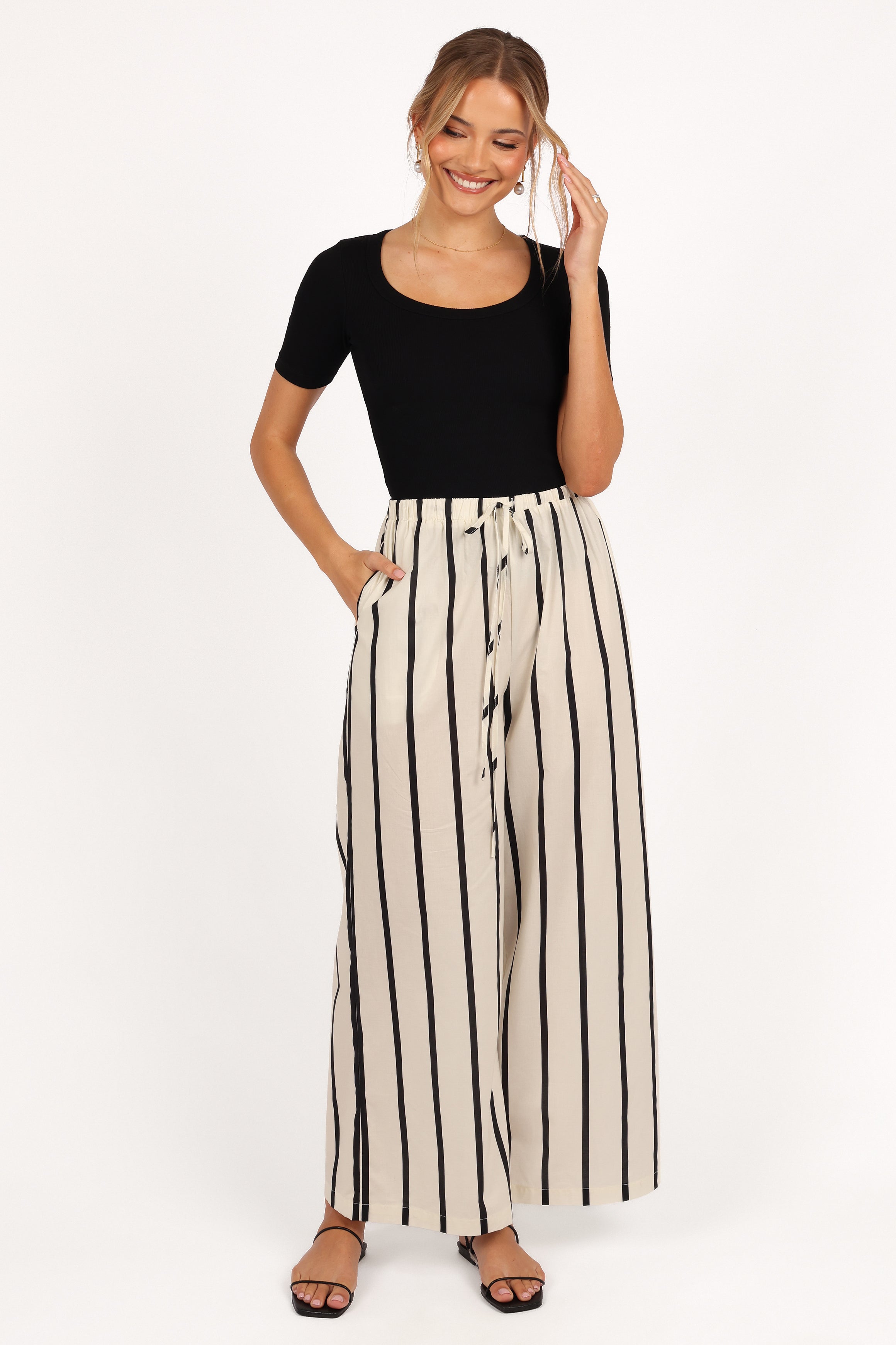 Solene Knit Top - Black-Aur Fashion