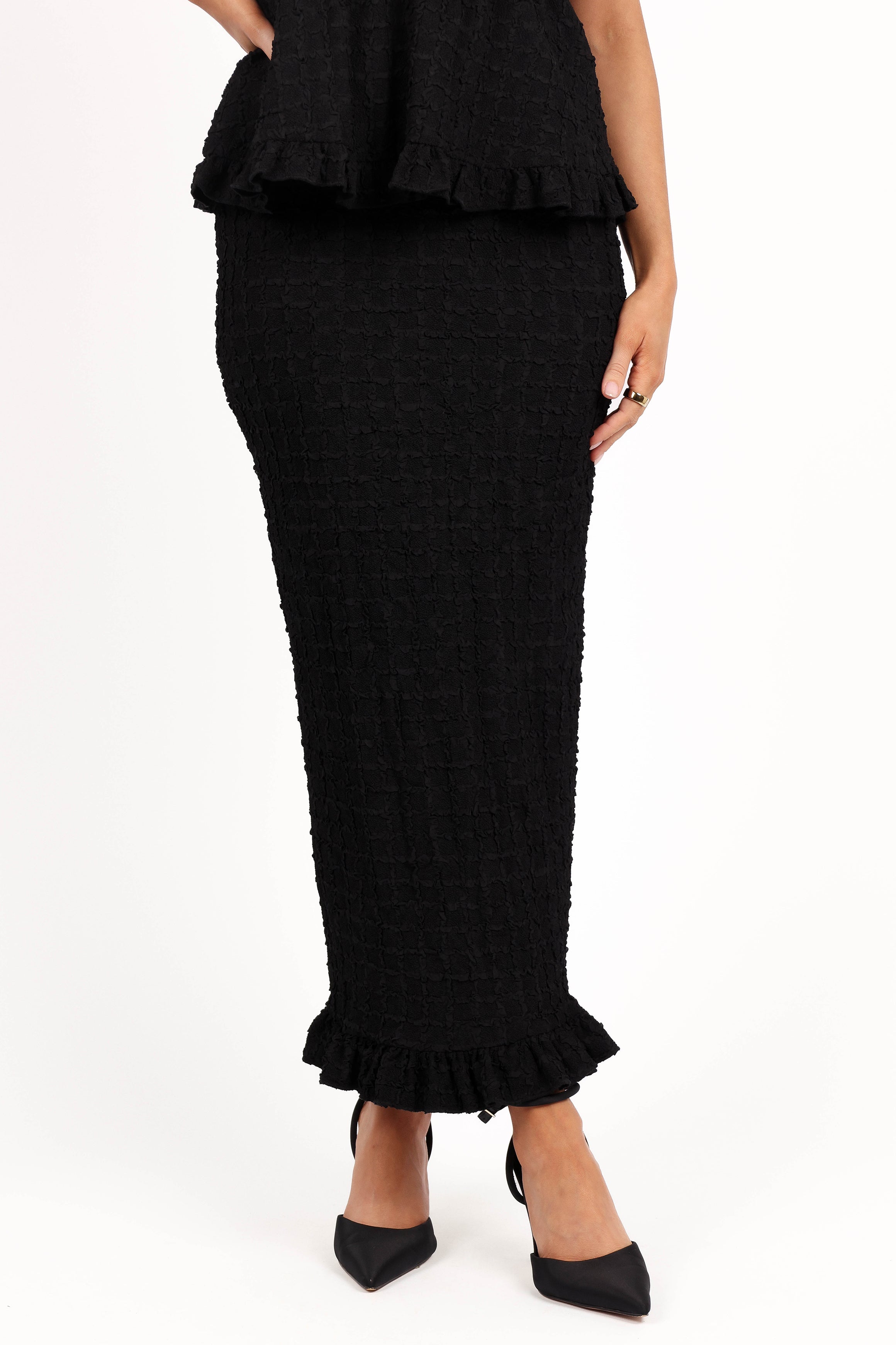 Villagio Two Piece Set - Black-Aur Fashion