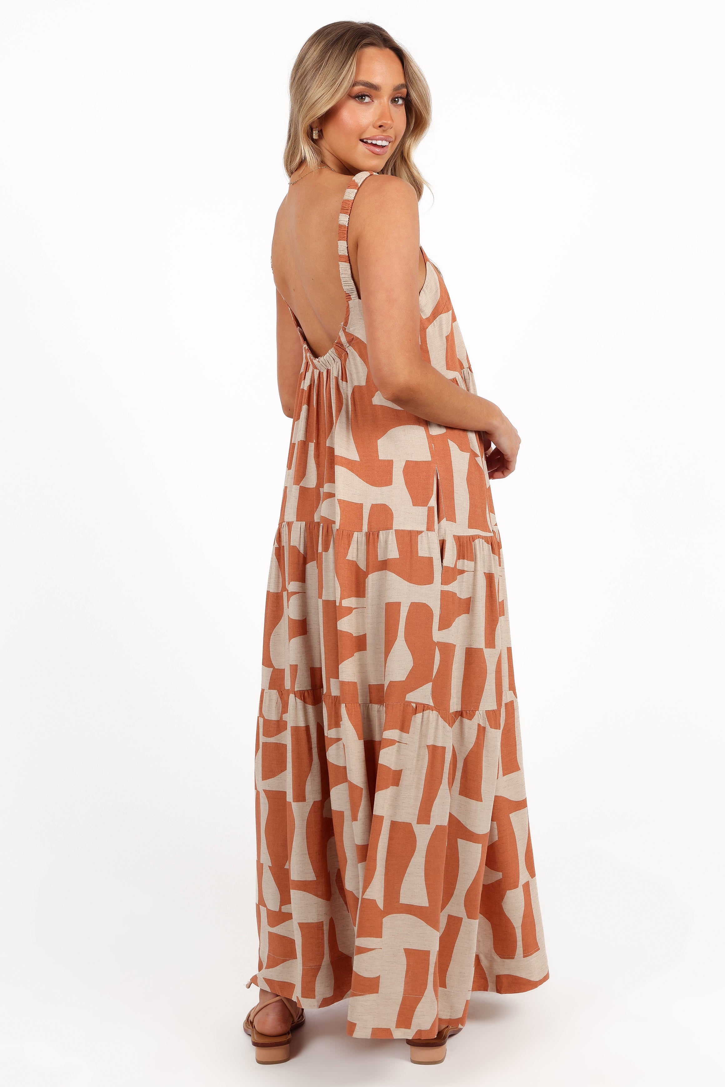 Quincy Maxi Dress - Natural/Camel-Aur Fashion