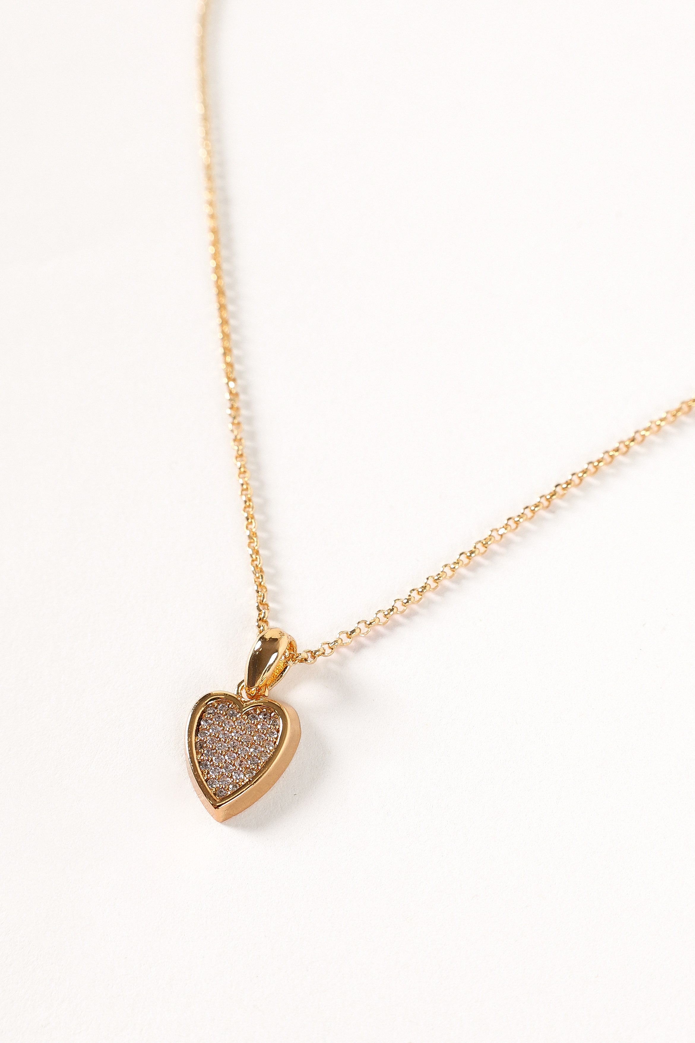 Sophie Heart Necklace - Gold-Aur Fashion