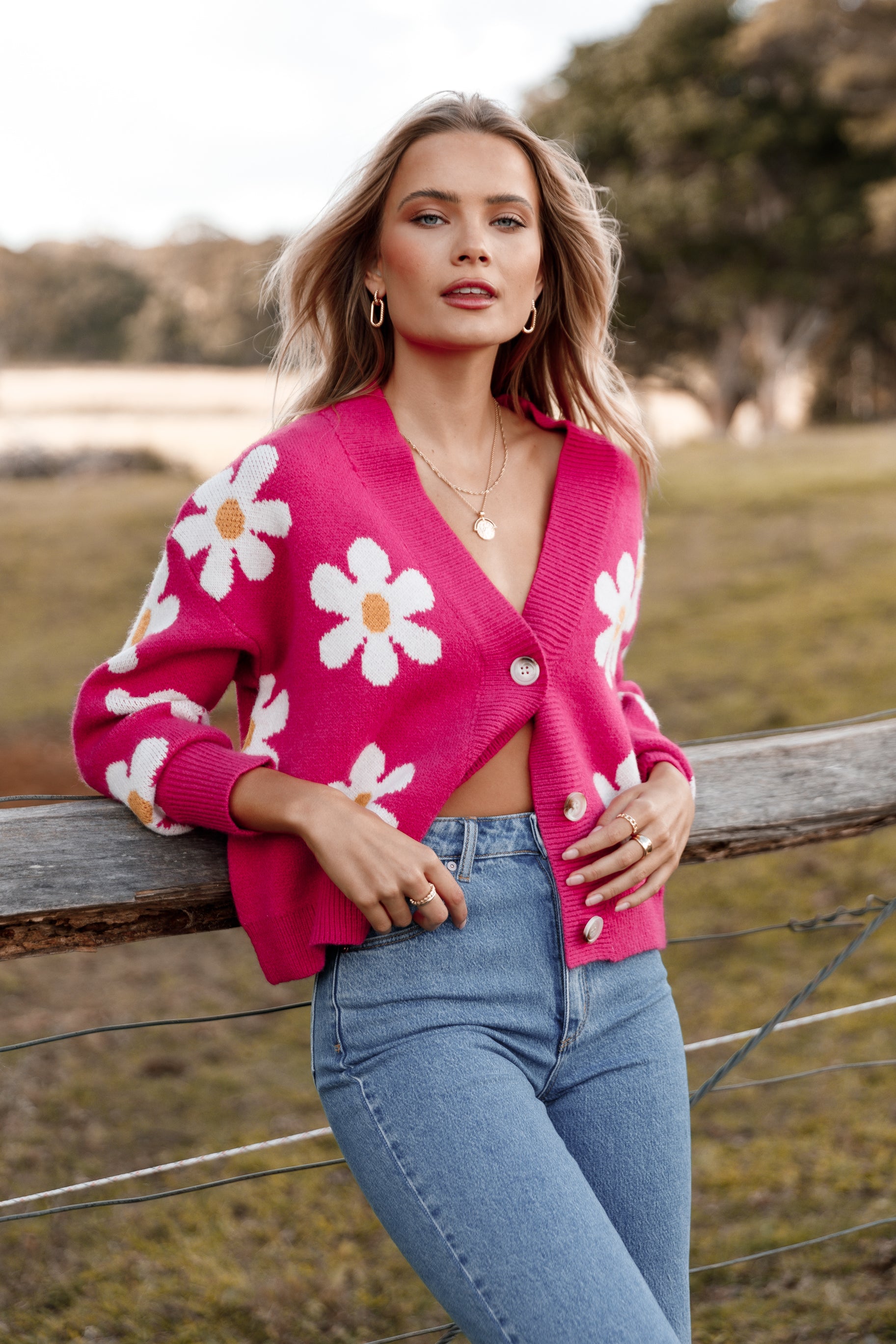 Daisy Cardigan - Orchid-Aur Fashion
