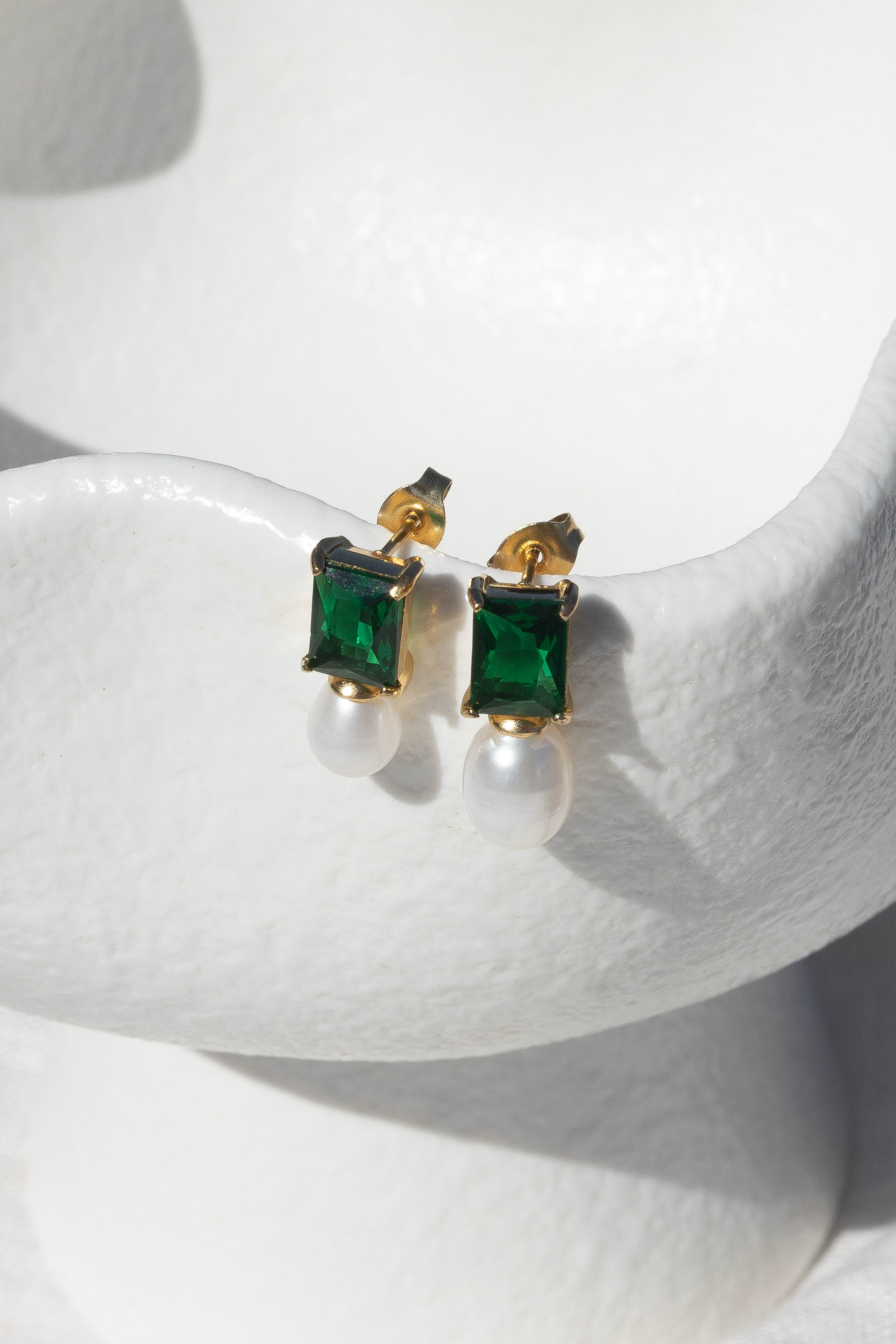 Cosmo Earrings - Green-Aur Fashion