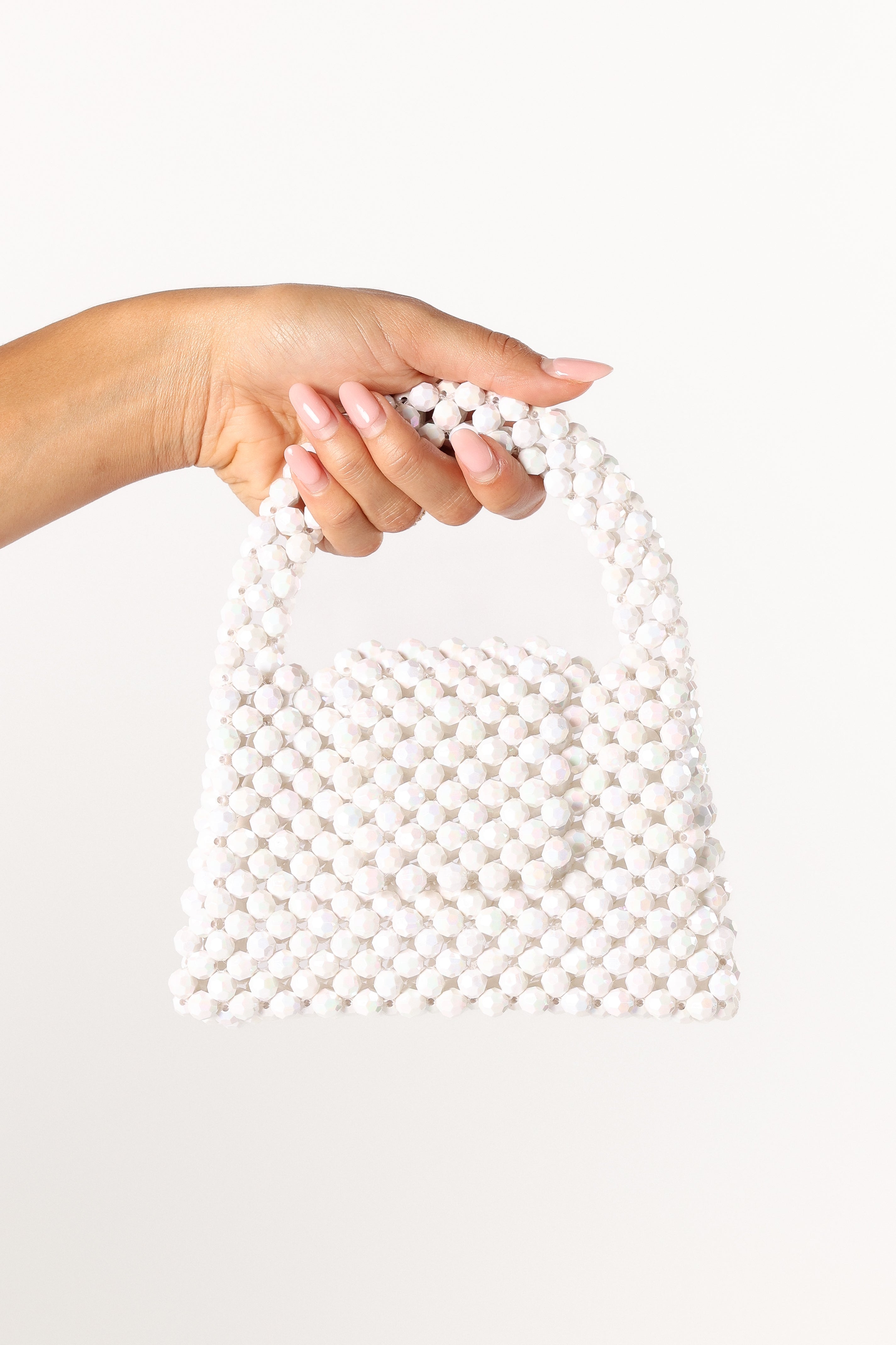 Delia Statement Bag - White-Aur Fashion