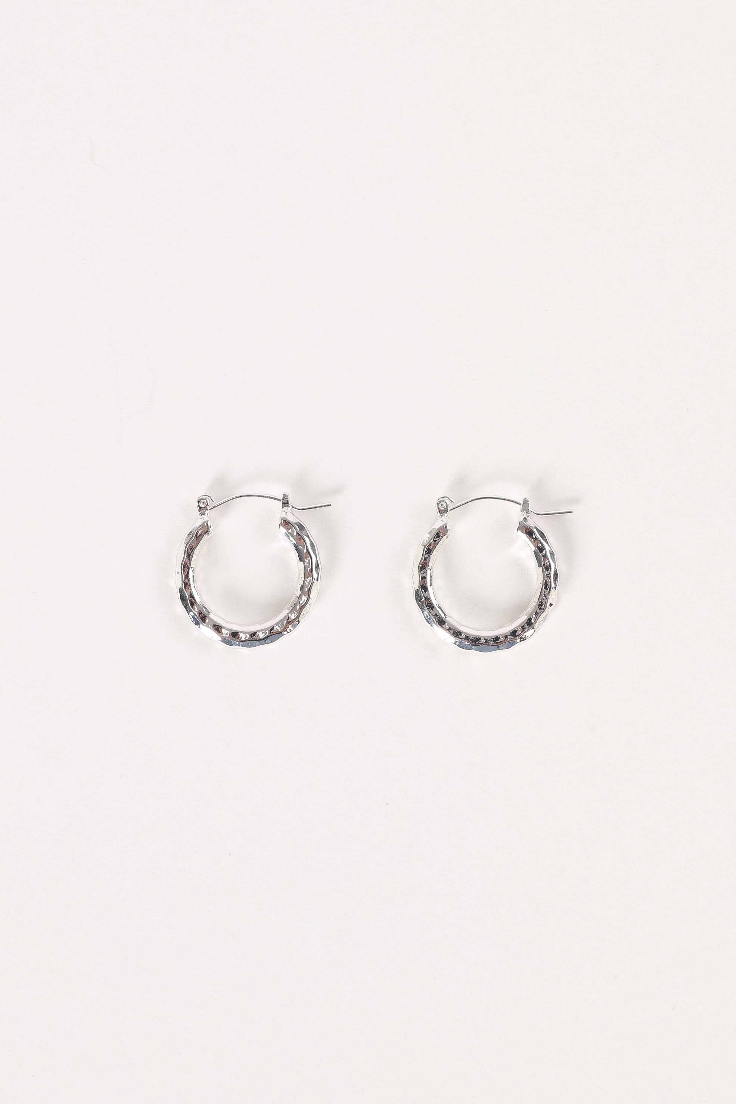 Kennedy Hoop Earrings - Silver-Aur Fashion