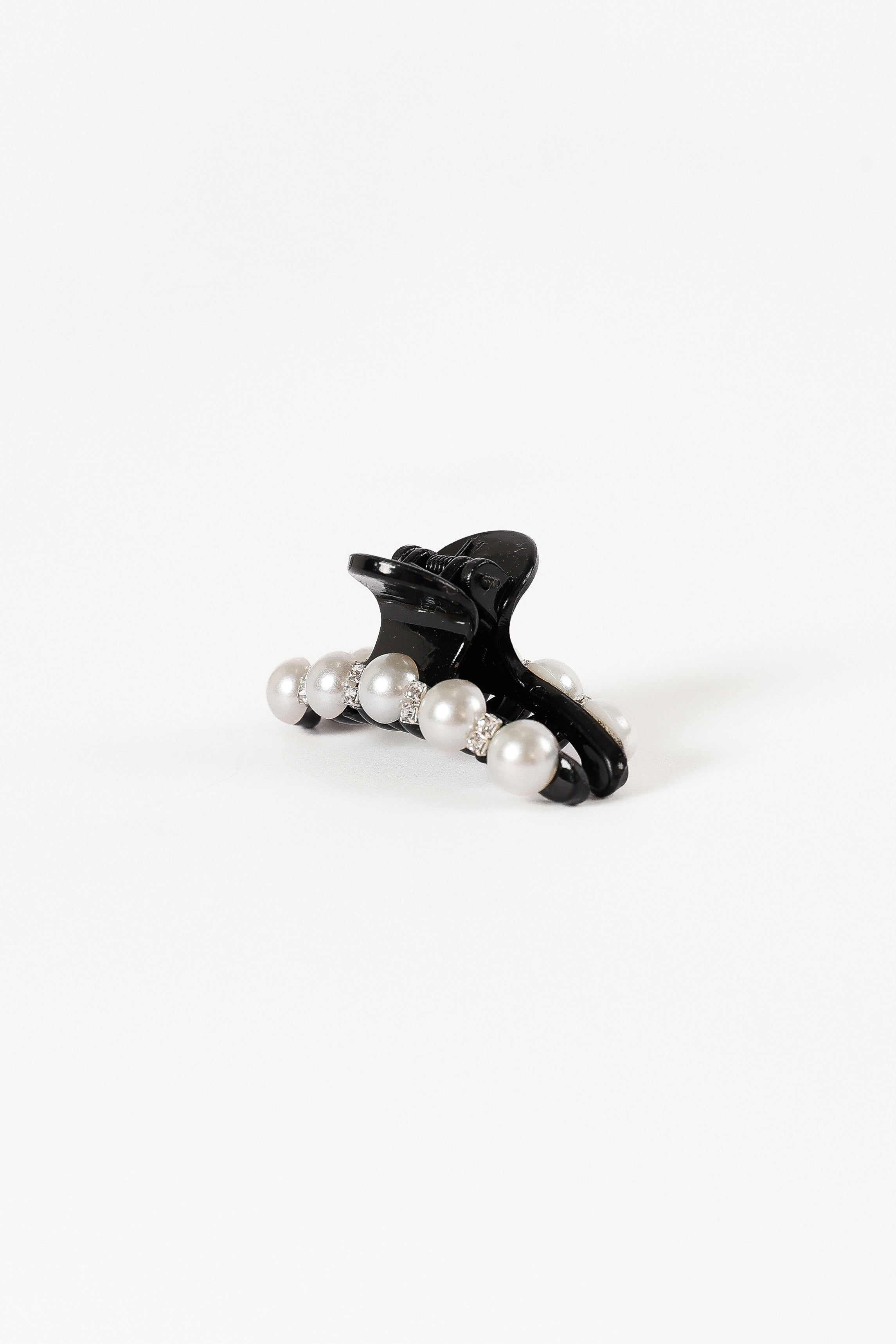 Lile Pearl Hair Clip - Black-Aur Fashion