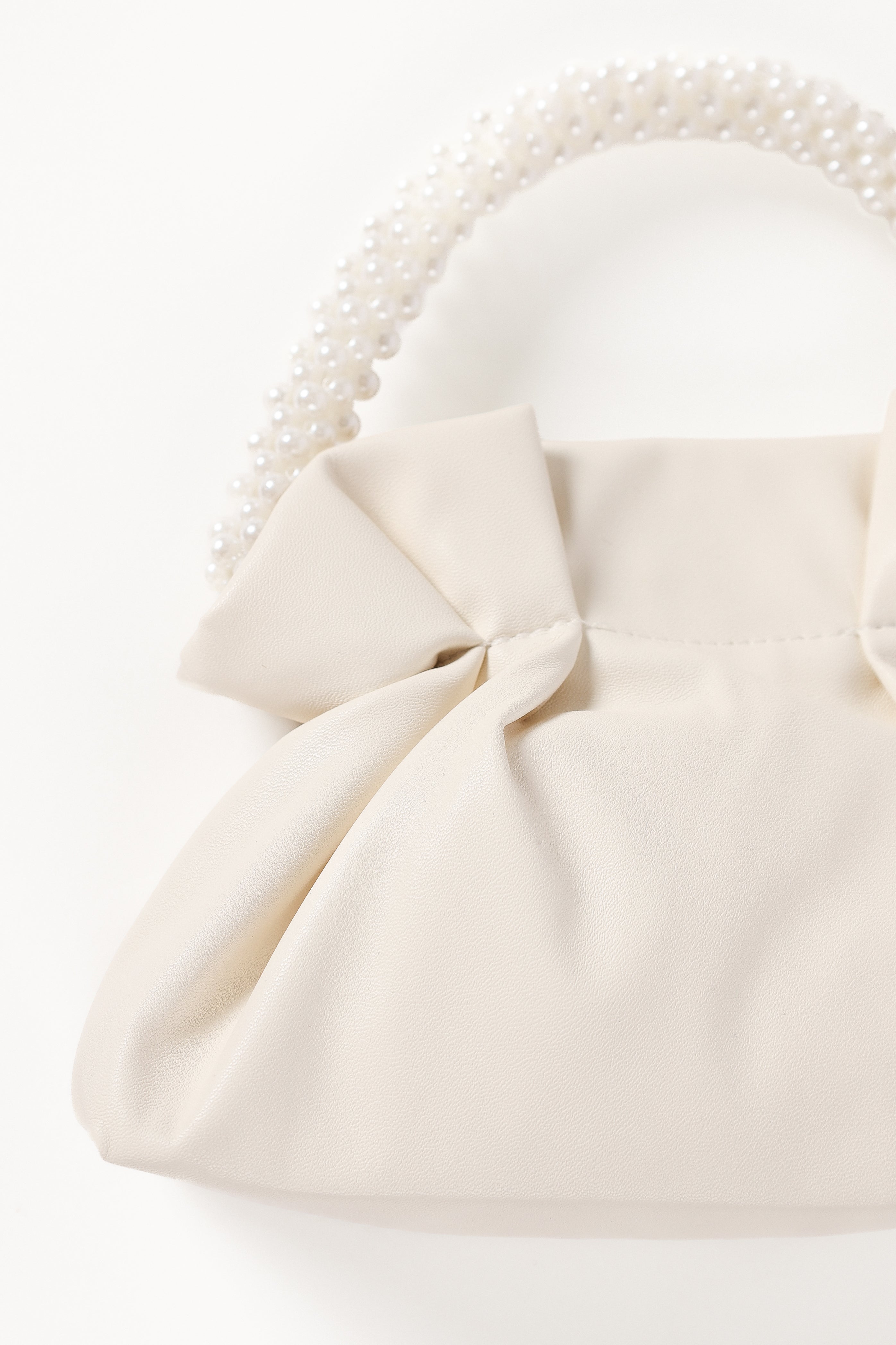 Mia Pearl Bag - White-Aur Fashion