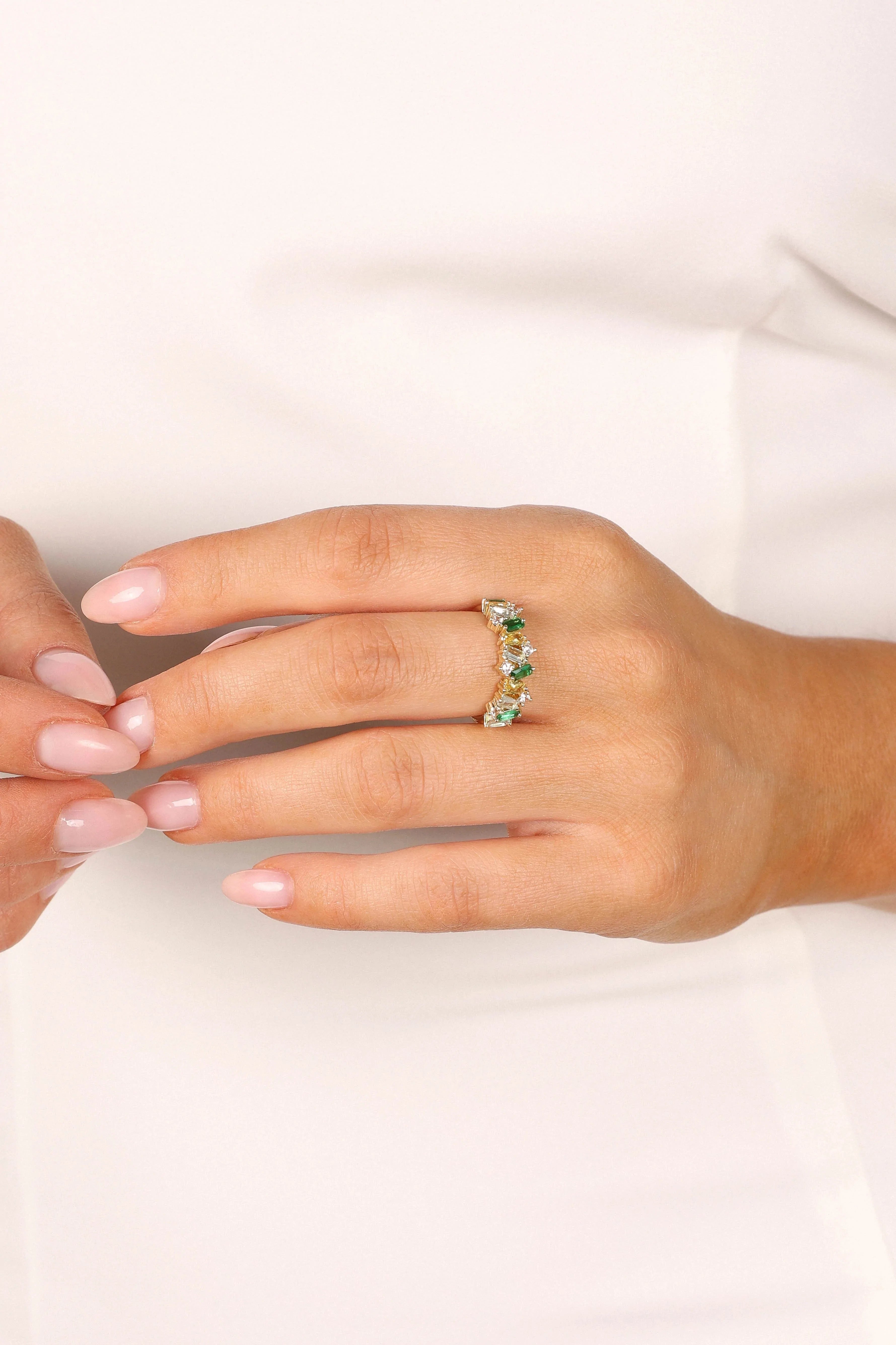 Pinot Ring - Gold/Green-Aur Fashion