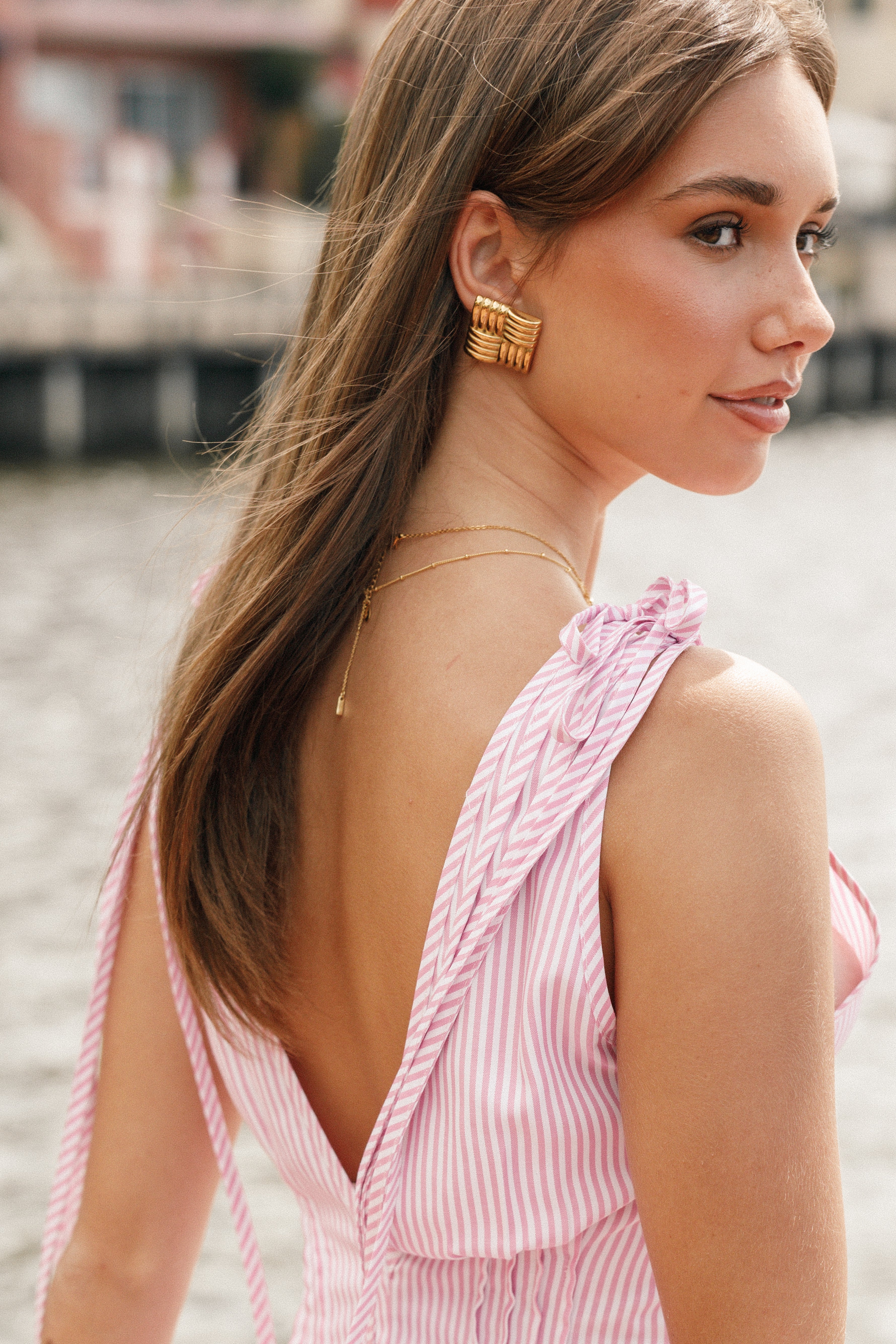 Rickie Statement Earrings - Gold-Aur Fashion