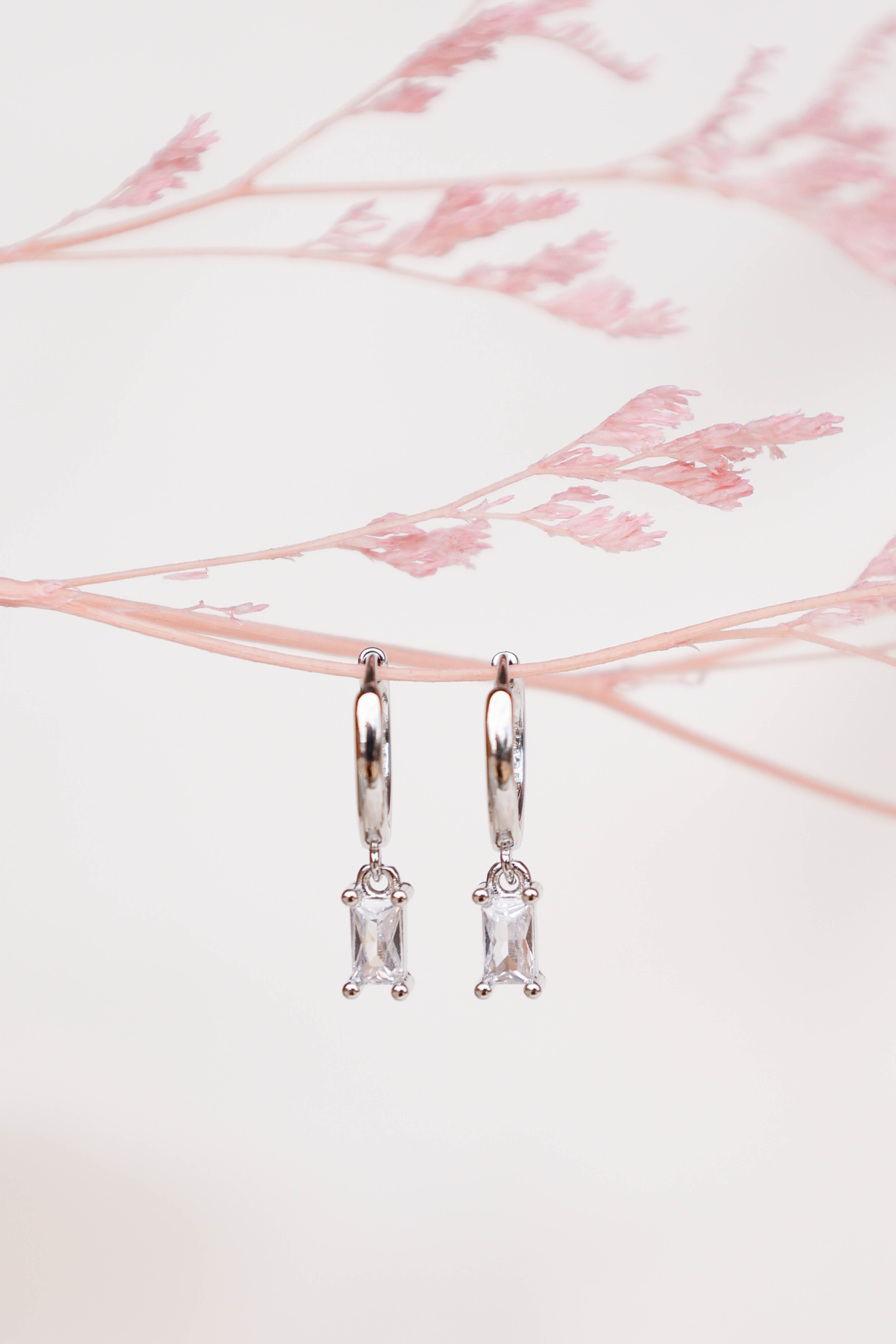 Sadie Drop Earrings - Silver-Aur Fashion