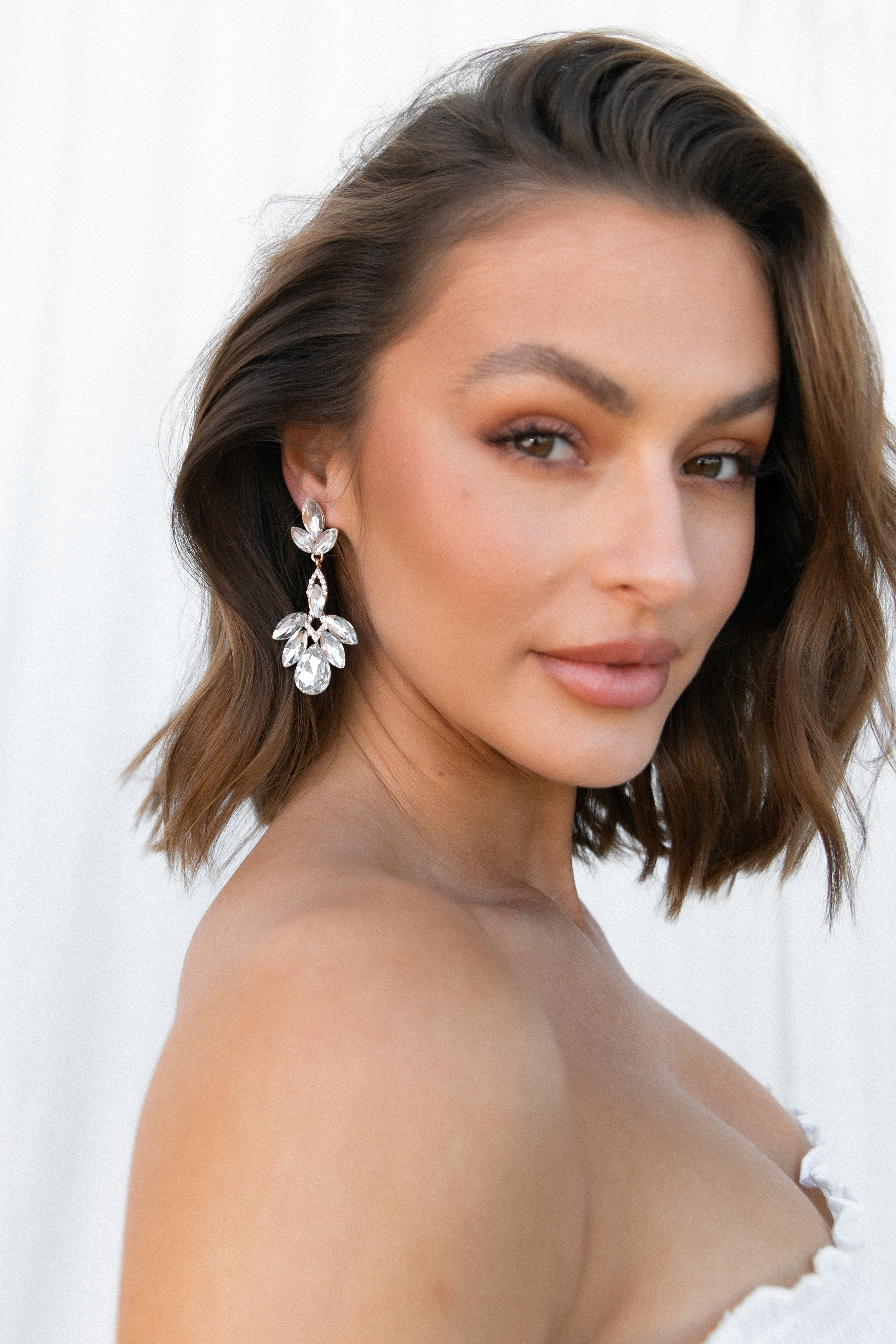 Sasha Statement Drop Earrings - Gold-Aur Fashion