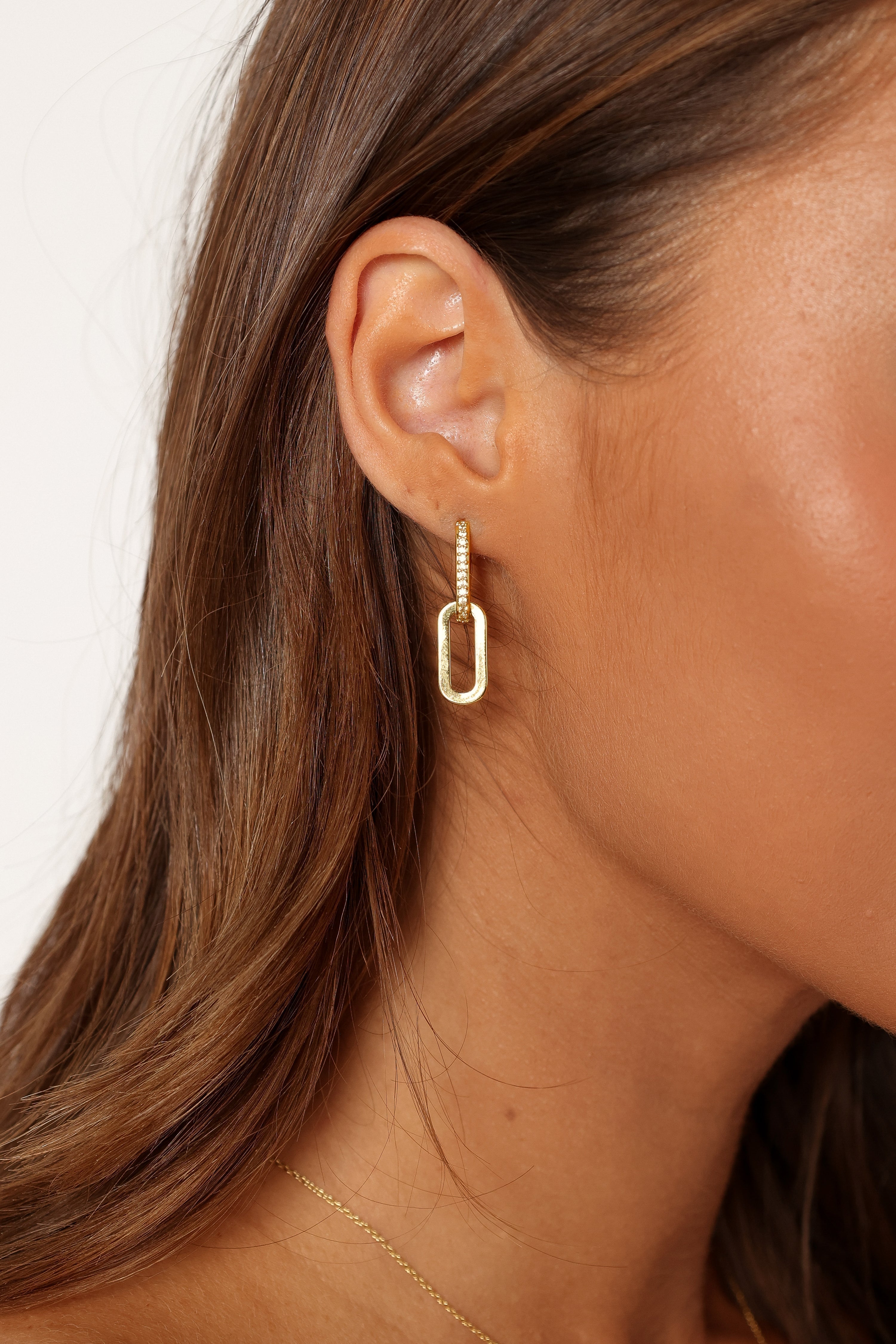Teagan Double Hoop Earrings - Gold-Aur Fashion