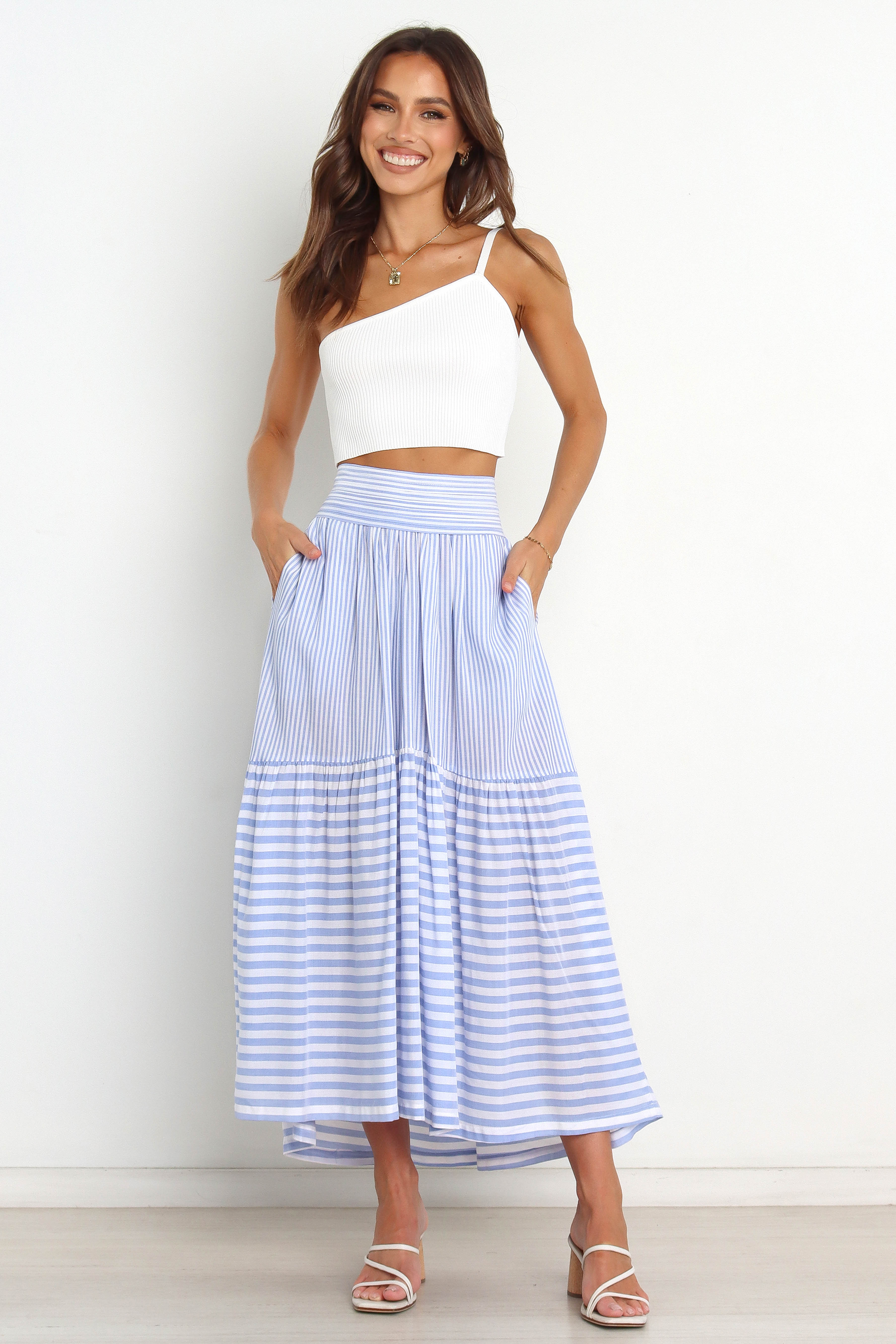 Gretel Skirt - Blue-Aur Fashion