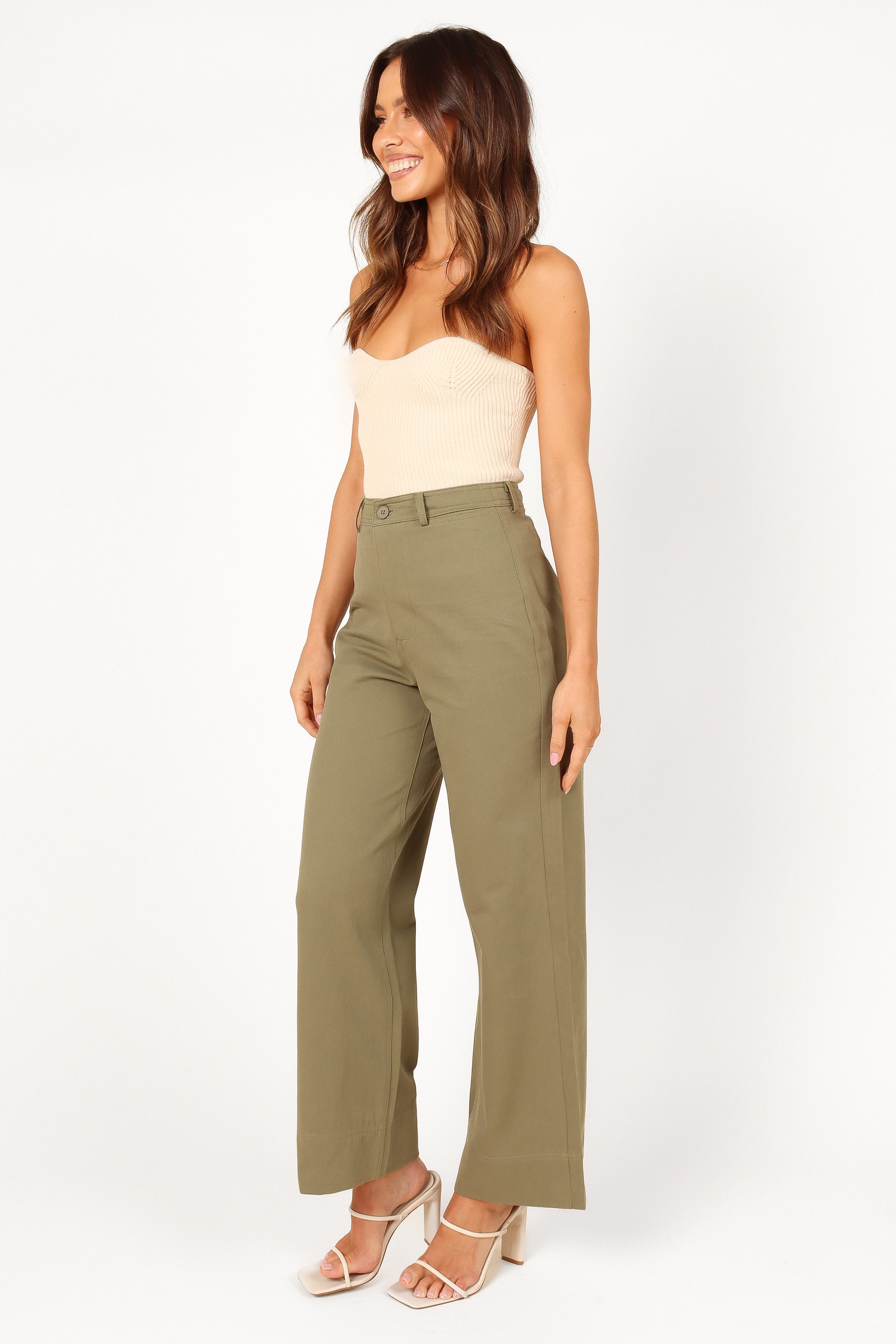 Lawrence Pant - Olive Green-Aur Fashion