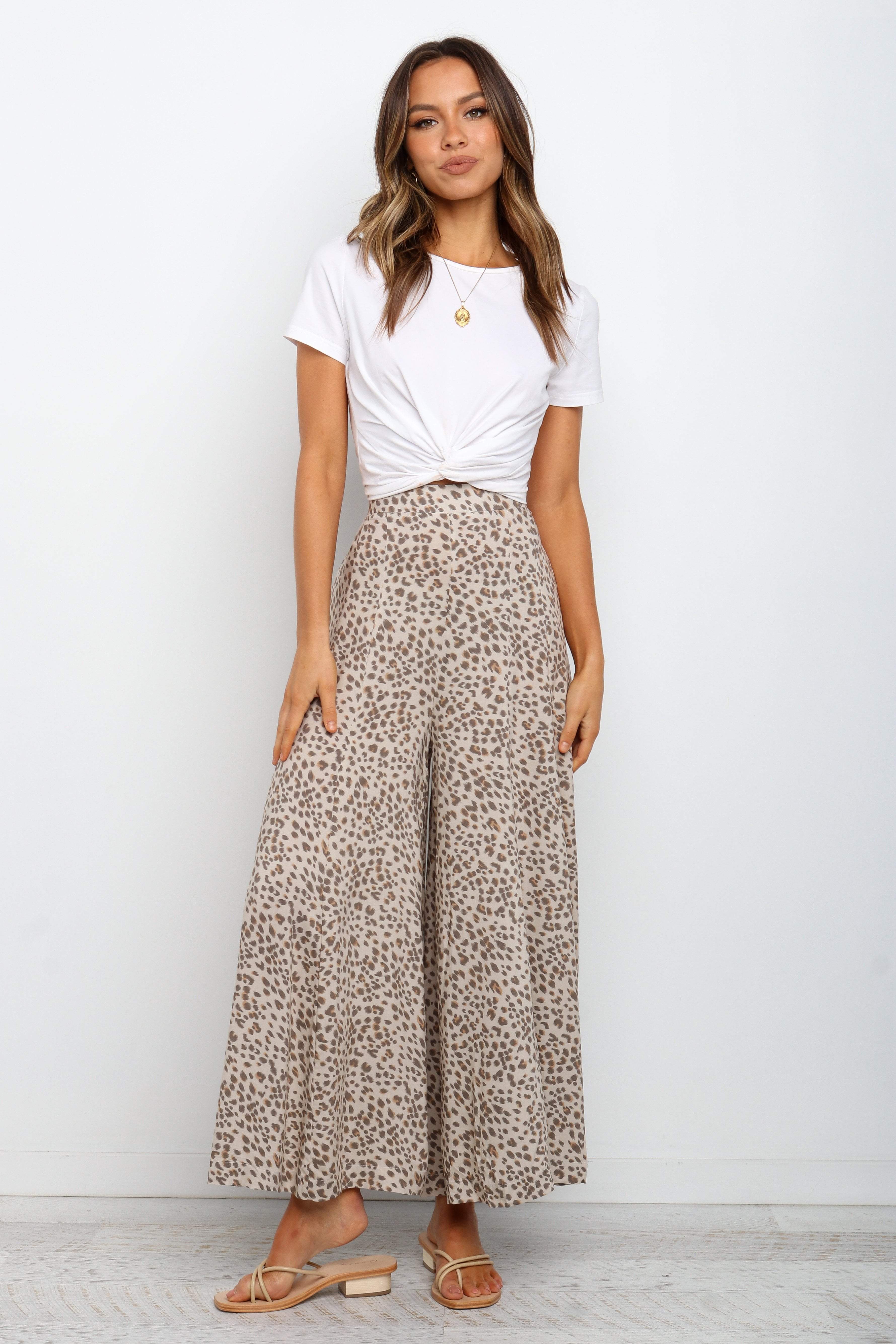 Selby Pant - Beige-Aur Fashion