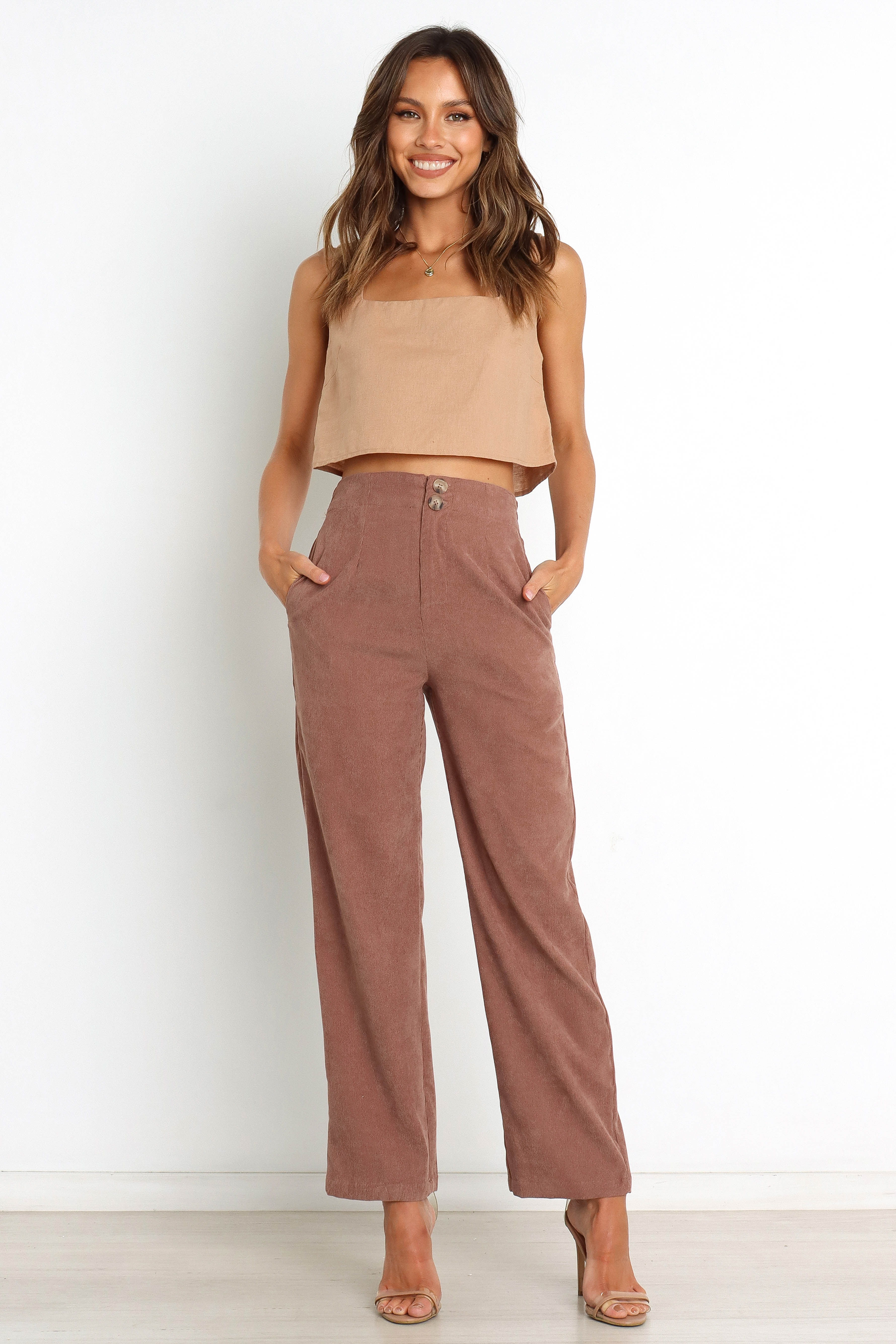 Springfield Pants - Brown-Aur Fashion