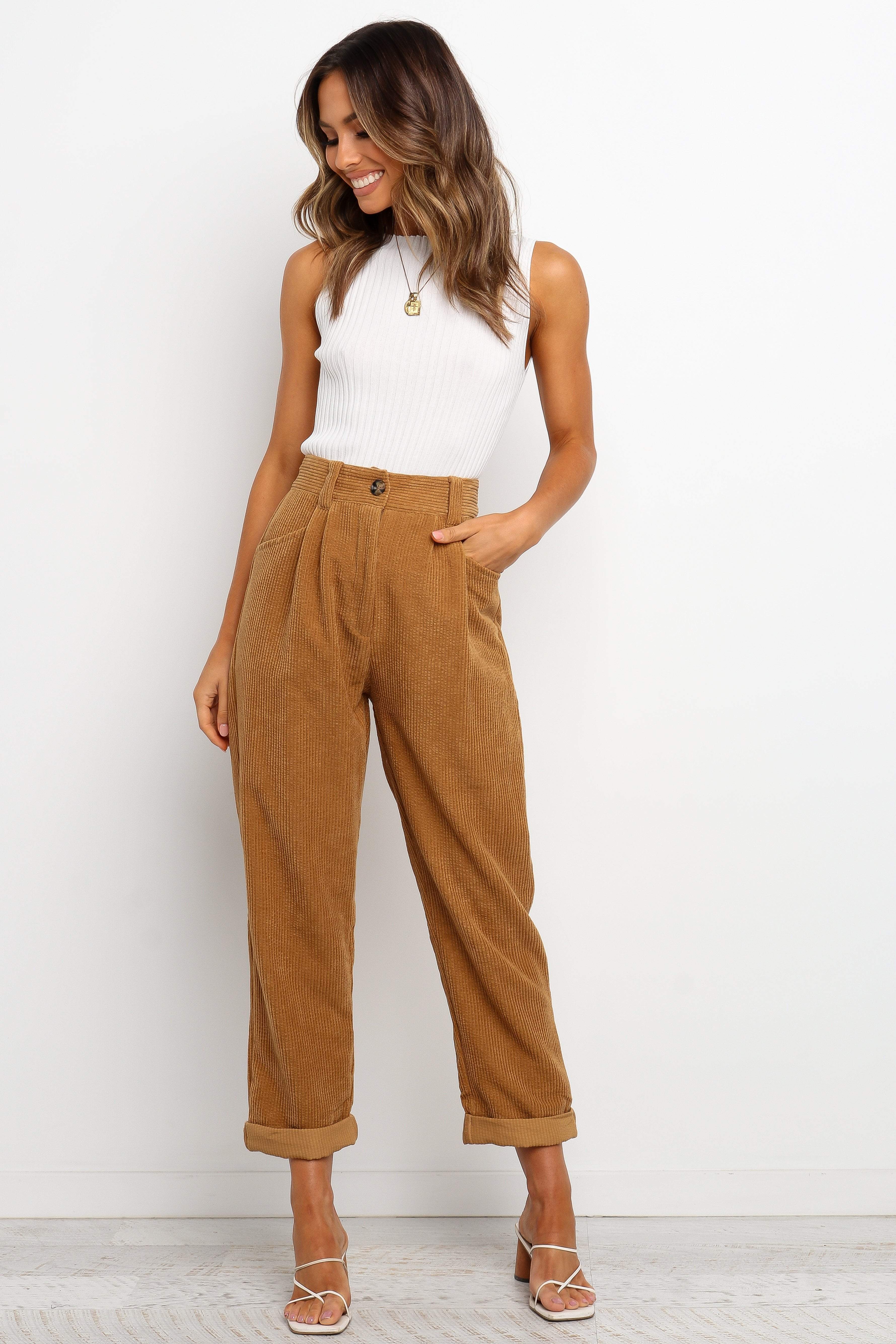 Talaren Pant - Tan-Aur Fashion