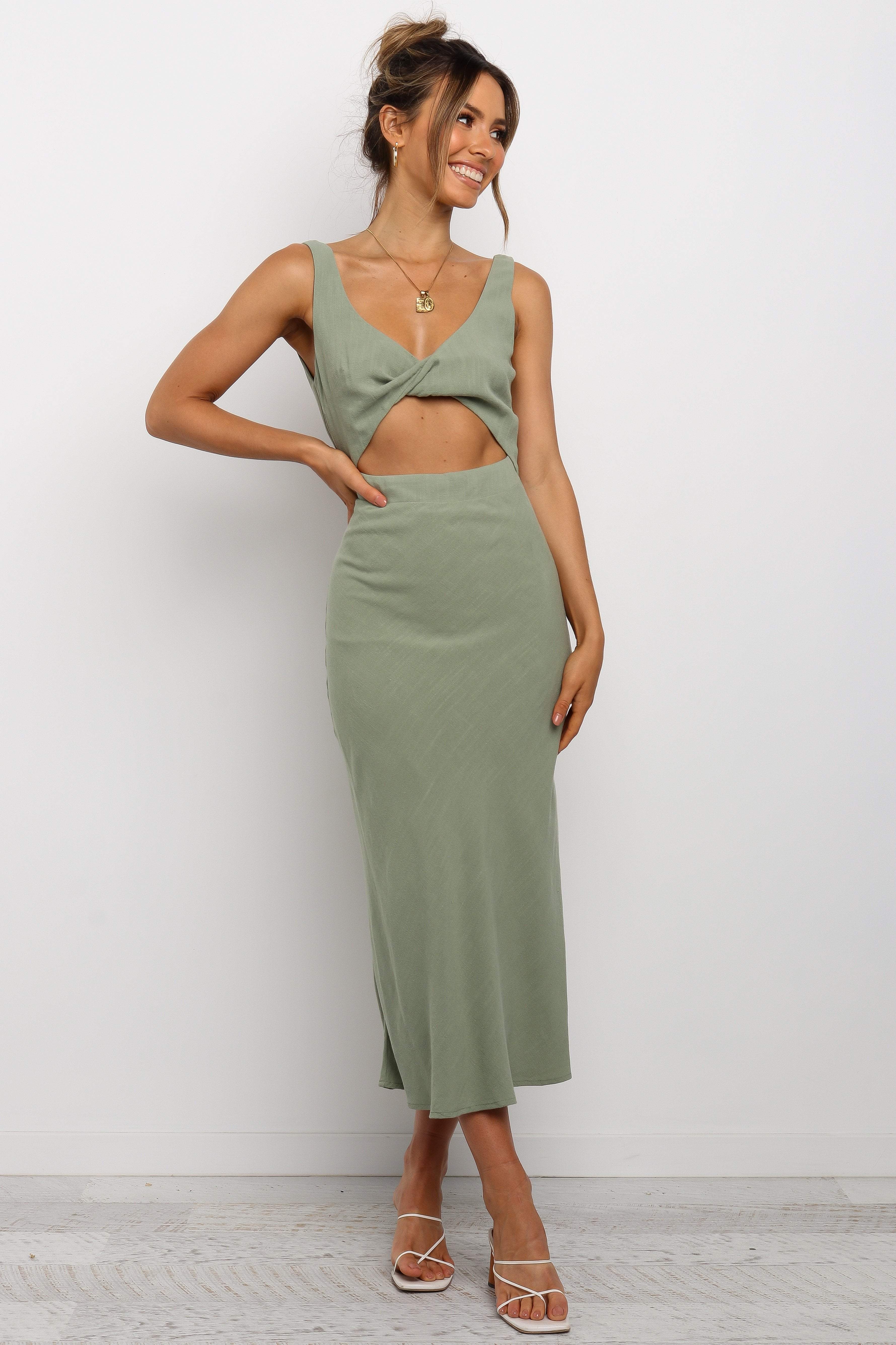 Apollo Dress - Olive-Aur Fashion