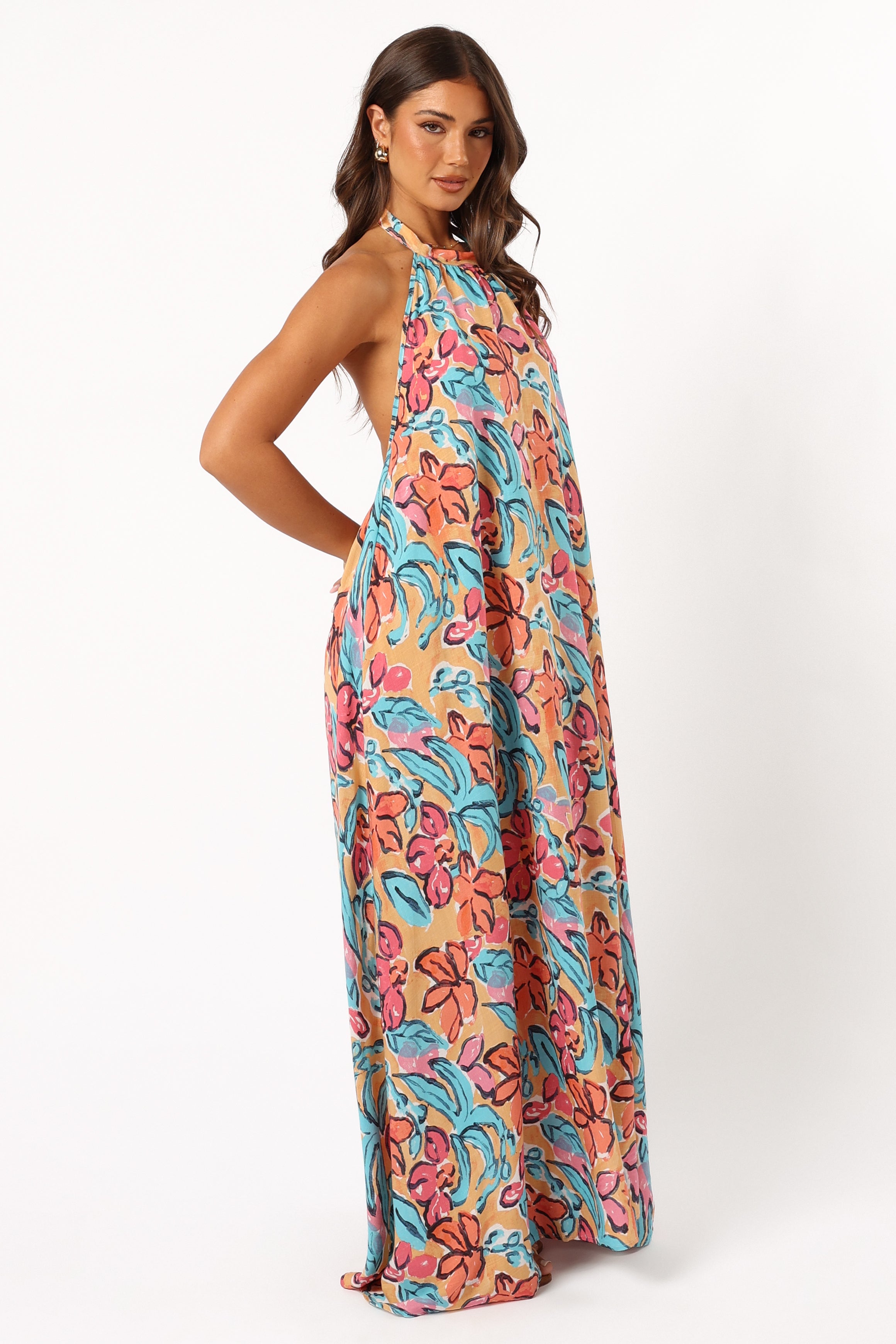 Avery Maxi Dress - Multi Floral-Aur Fashion