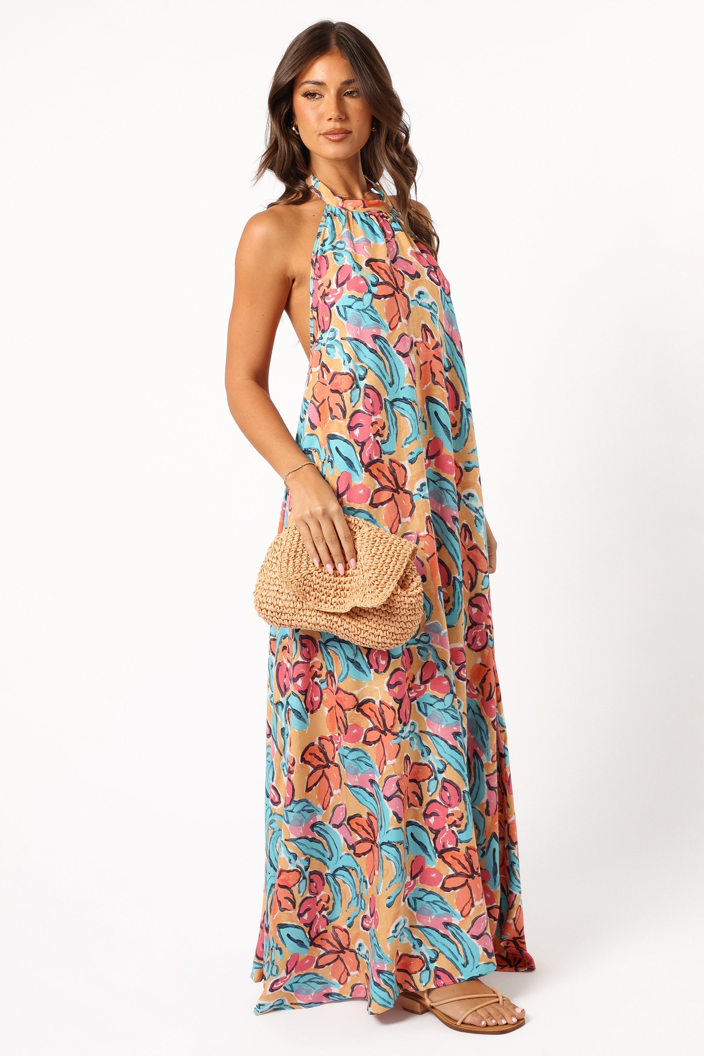 Avery Maxi Dress - Multi Floral-Aur Fashion