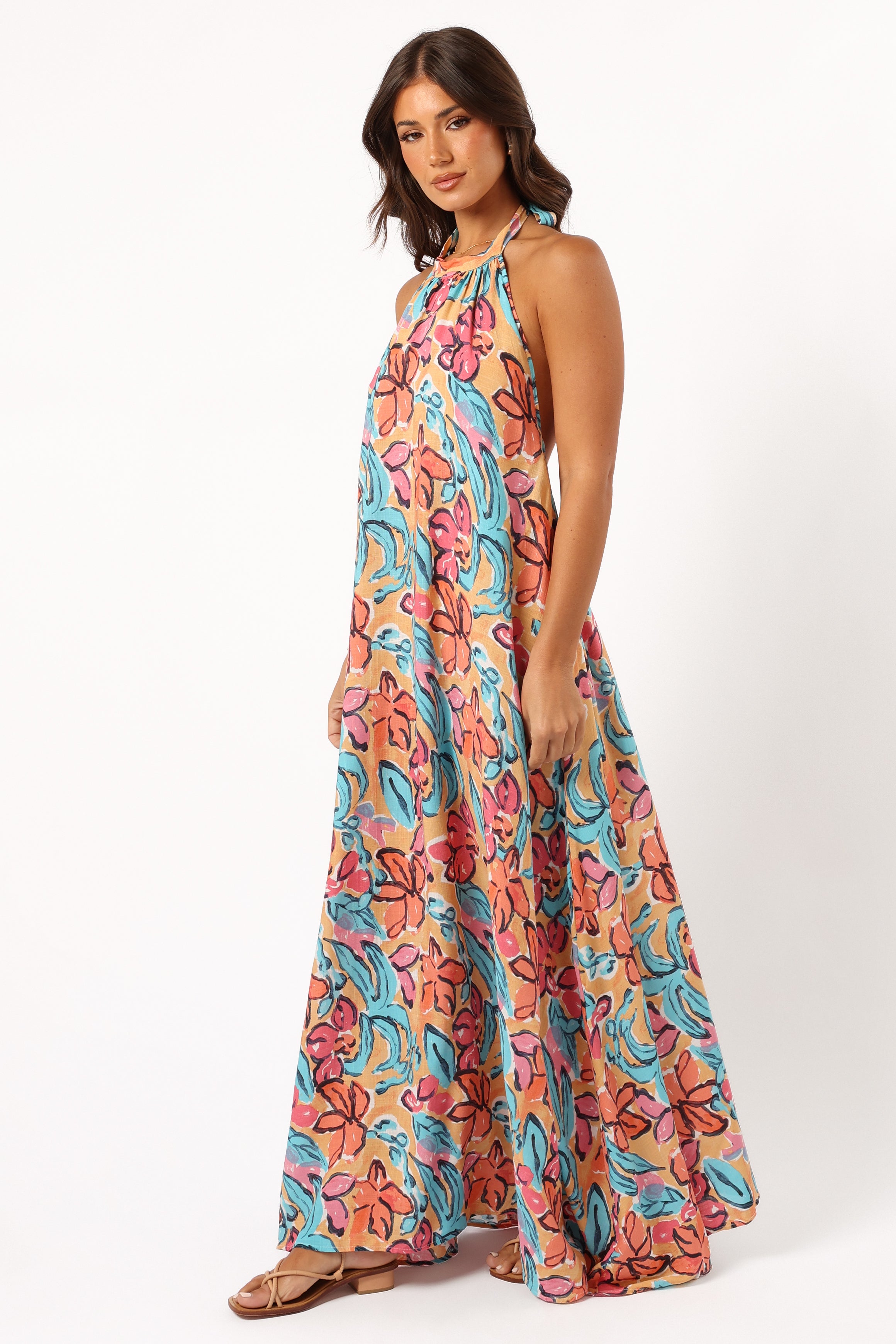 Avery Maxi Dress - Multi Floral-Aur Fashion