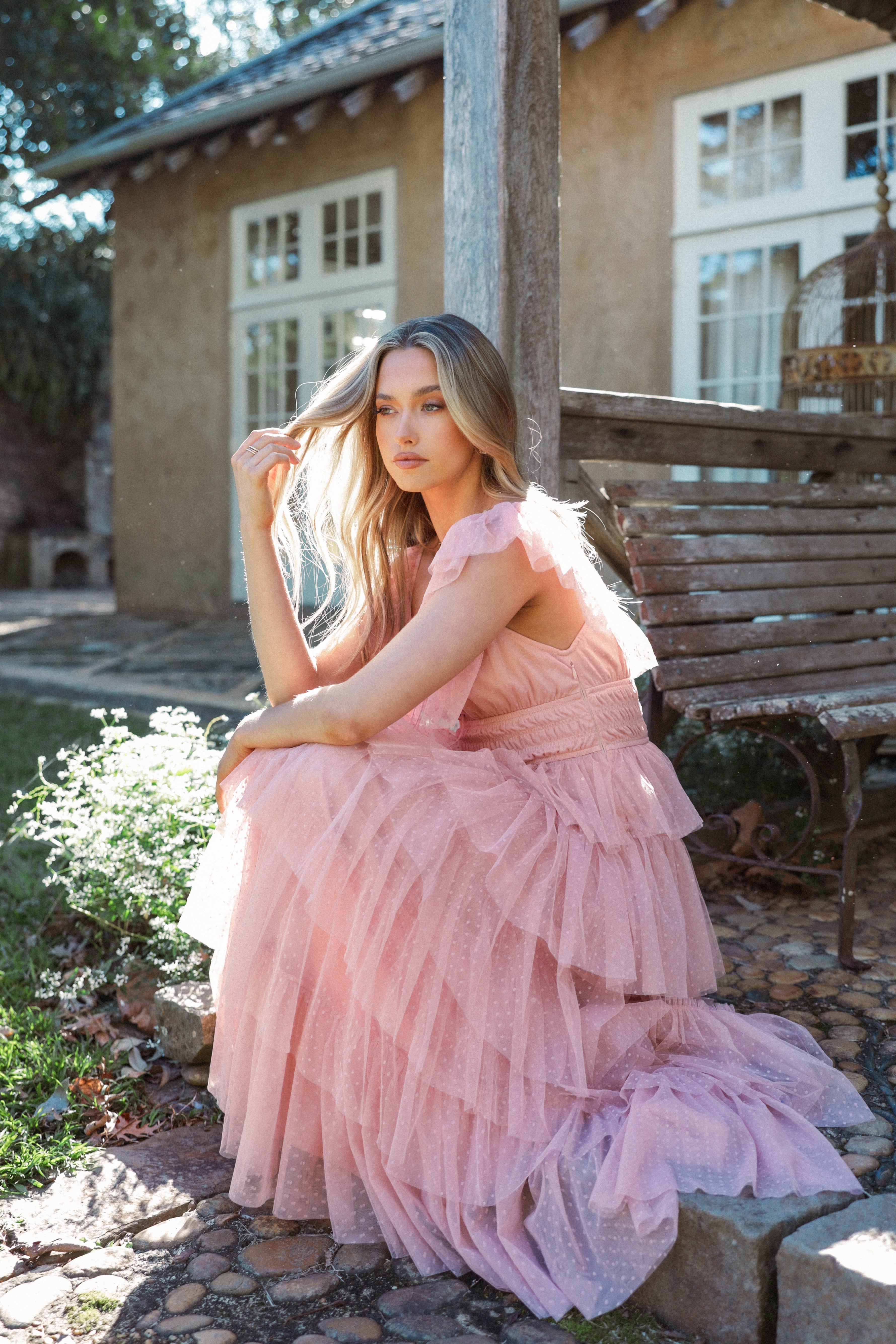 Belle Maxi Dress - Blush-Aur Fashion