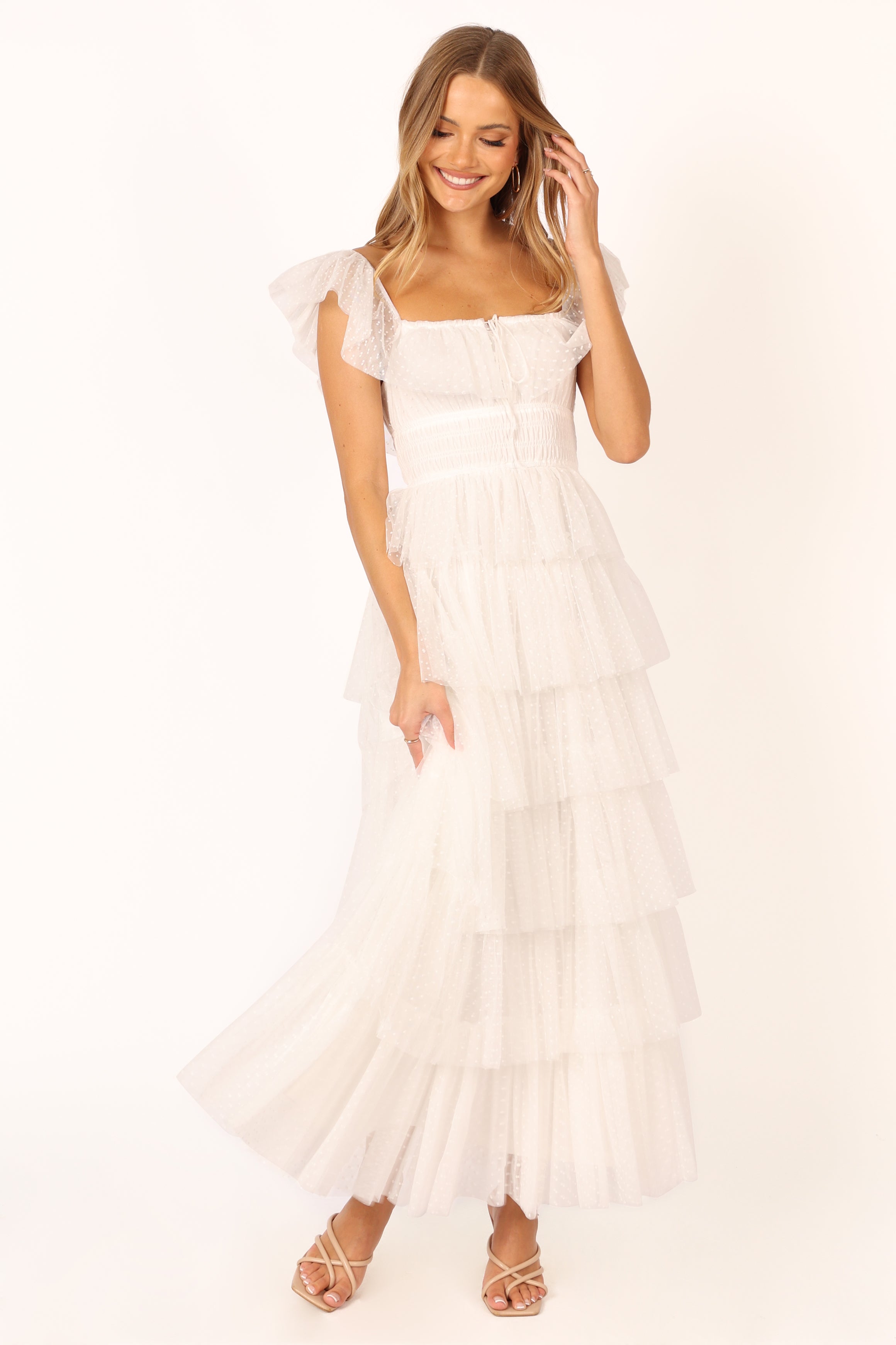 Belle Maxi Dress - Off White-Aur Fashion