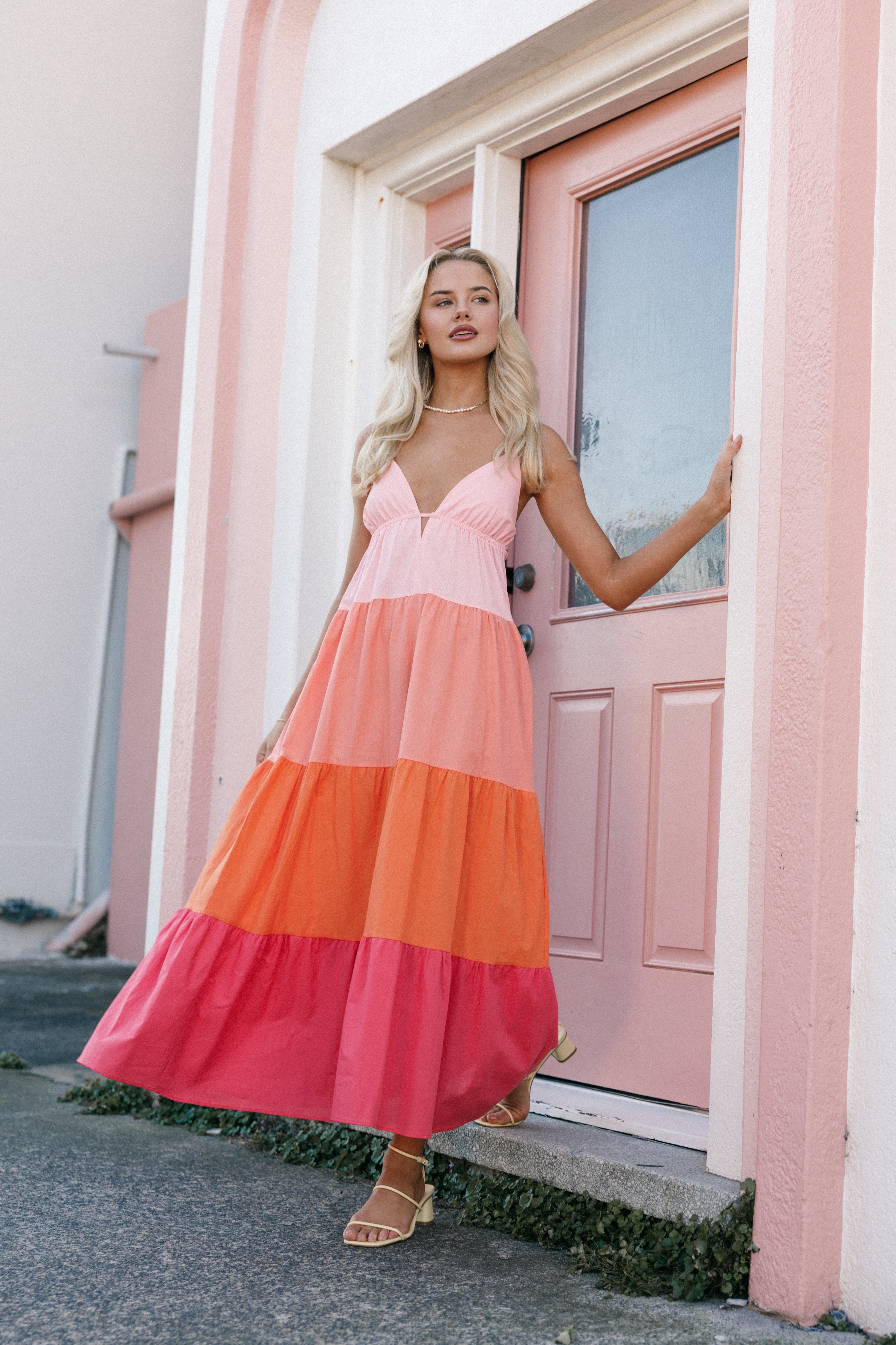 Emilee Maxi Dress - Warm Multi-Aur Fashion