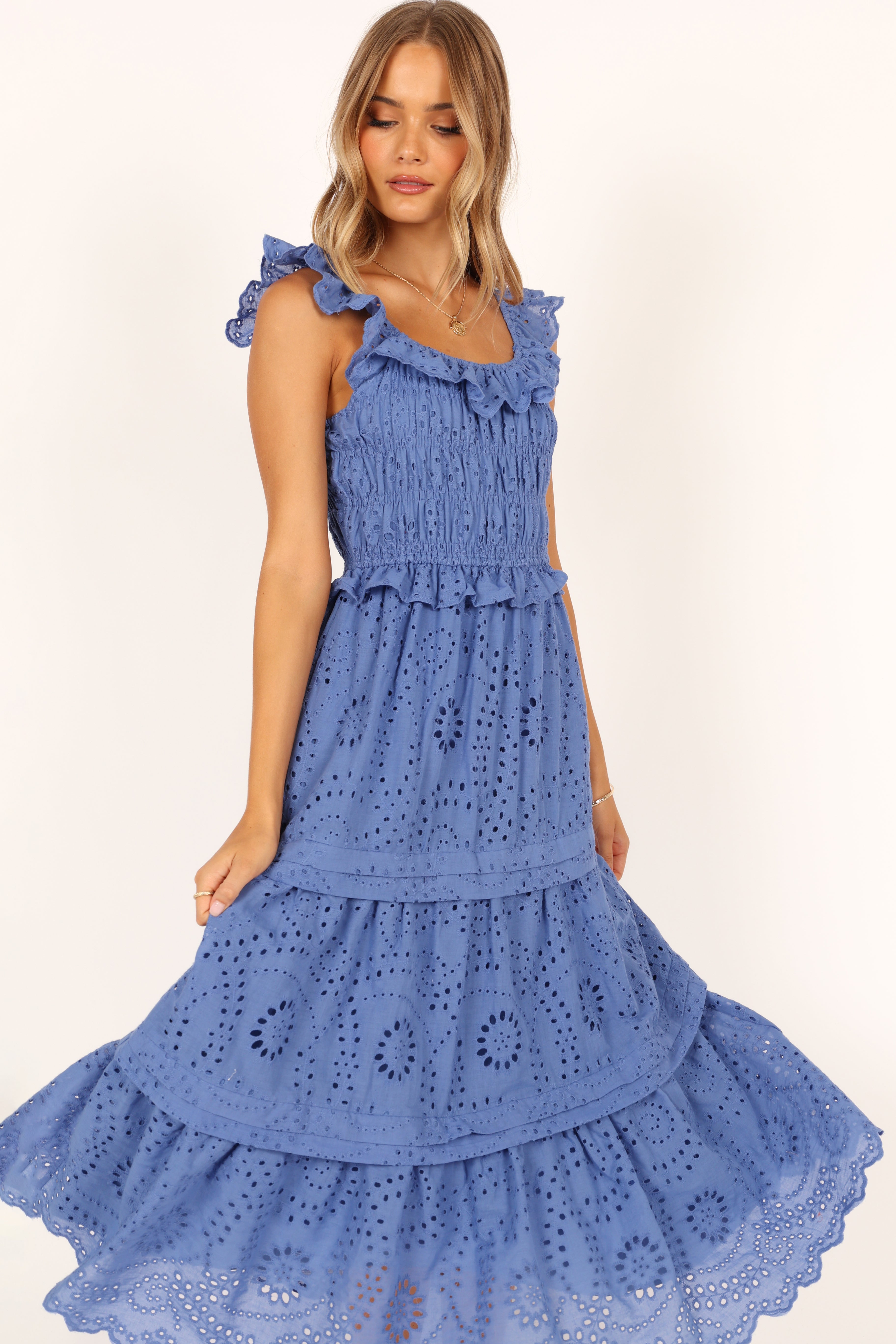 Finley Maxi Dress - Blue-Aur Fashion