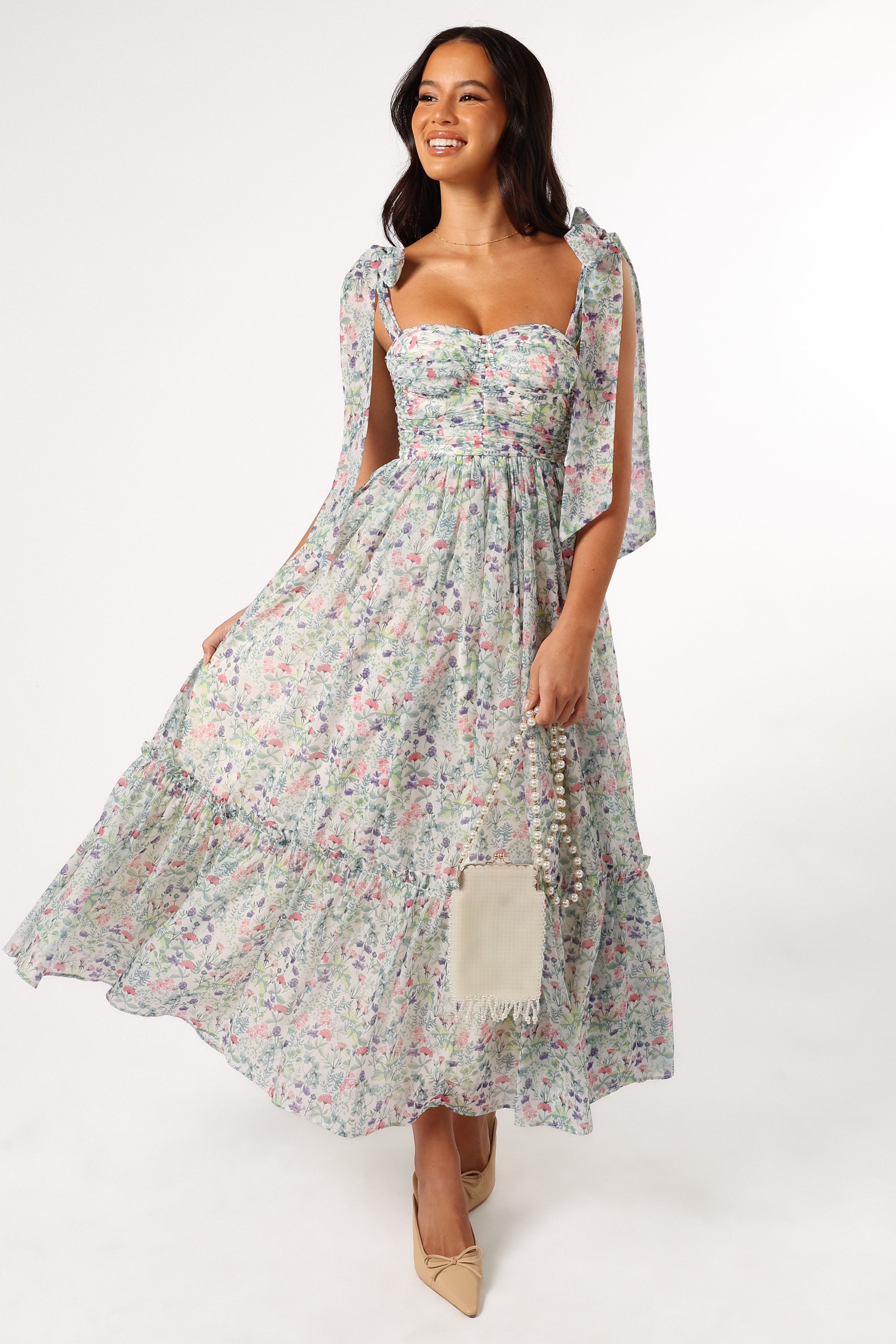 Floret Midi Dress - Multi-Aur Fashion
