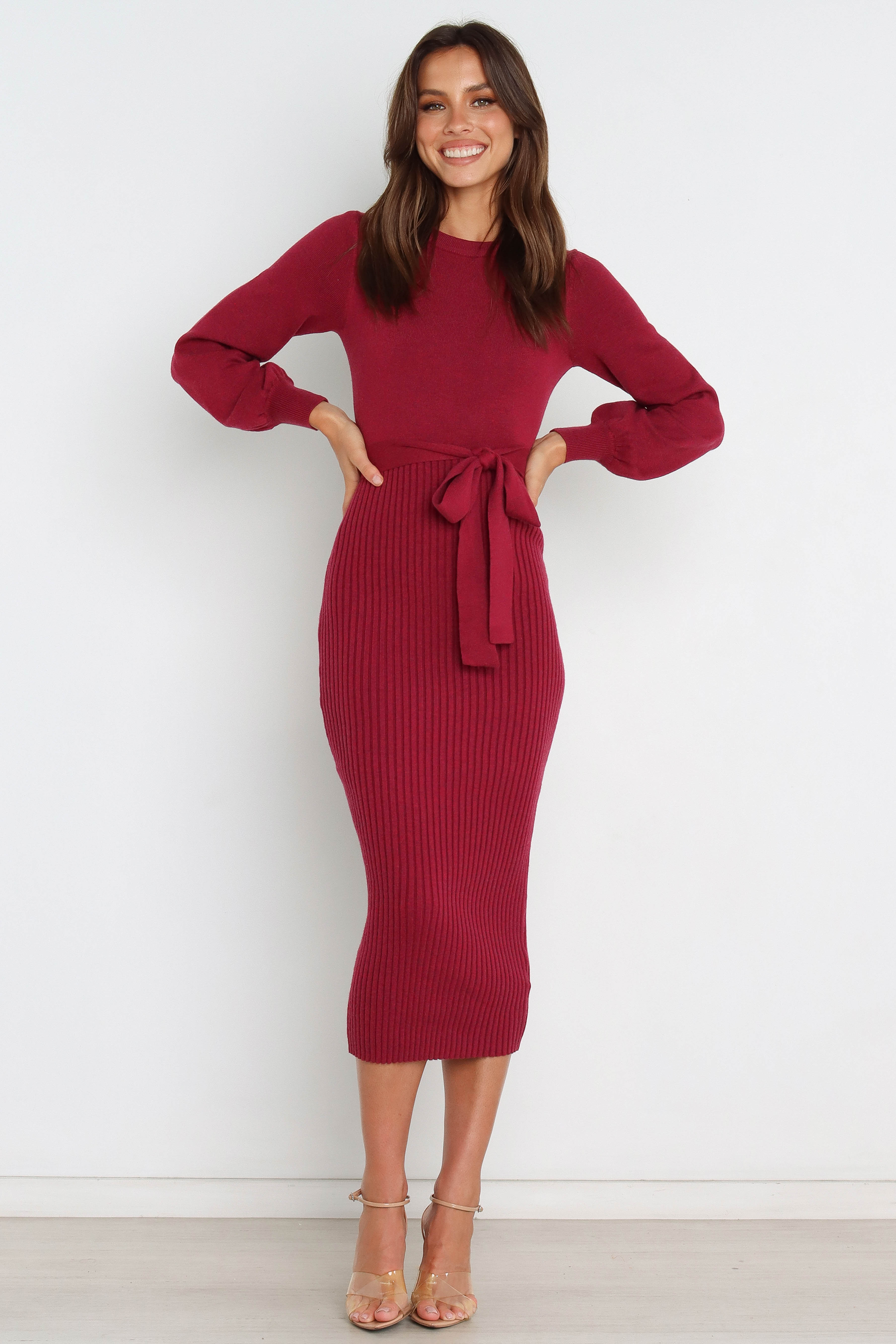Helena Dress - Wine-Aur Fashion