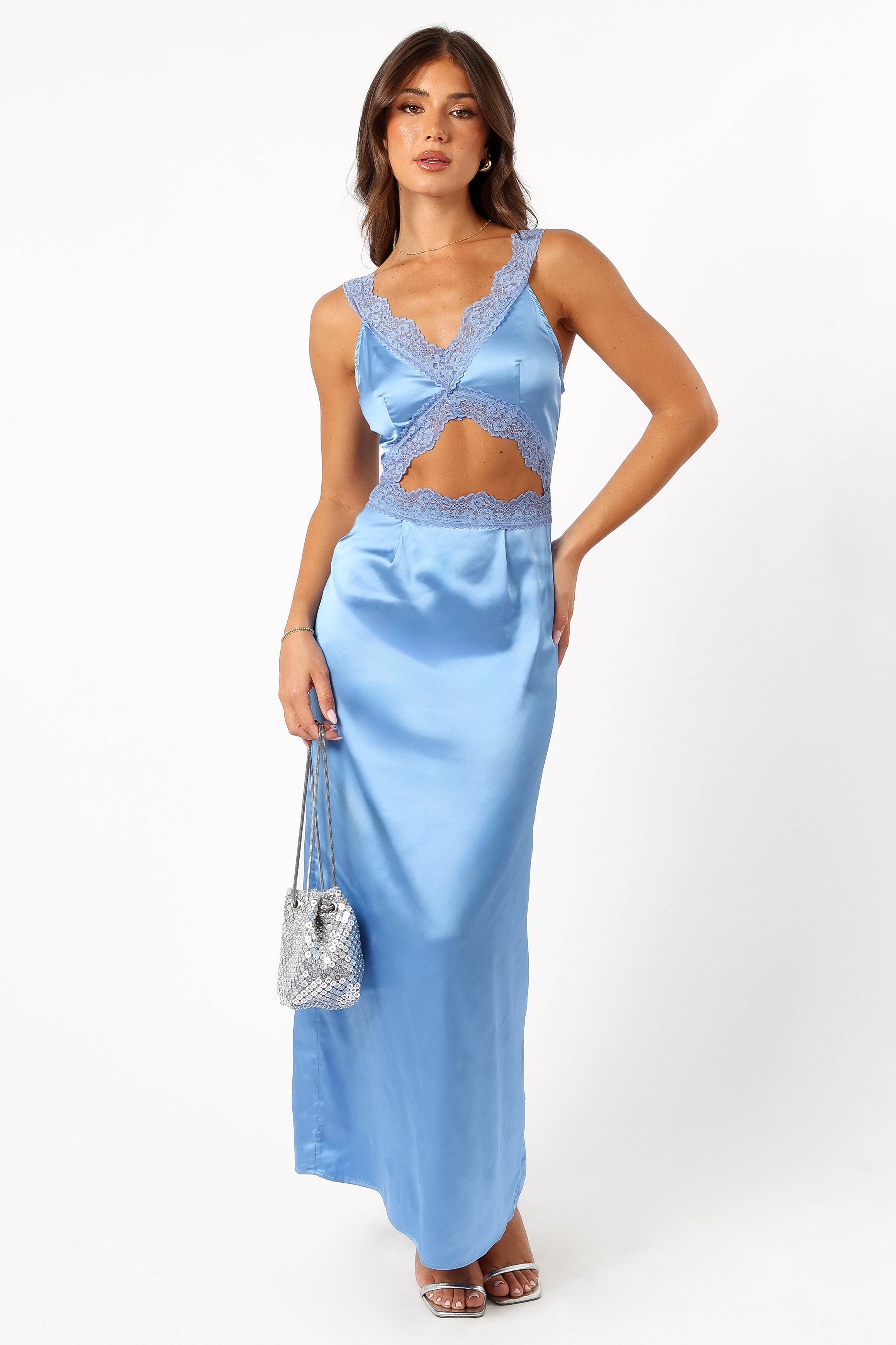 Julianna Maxi Dress - Periwinkle Blue-Aur Fashion