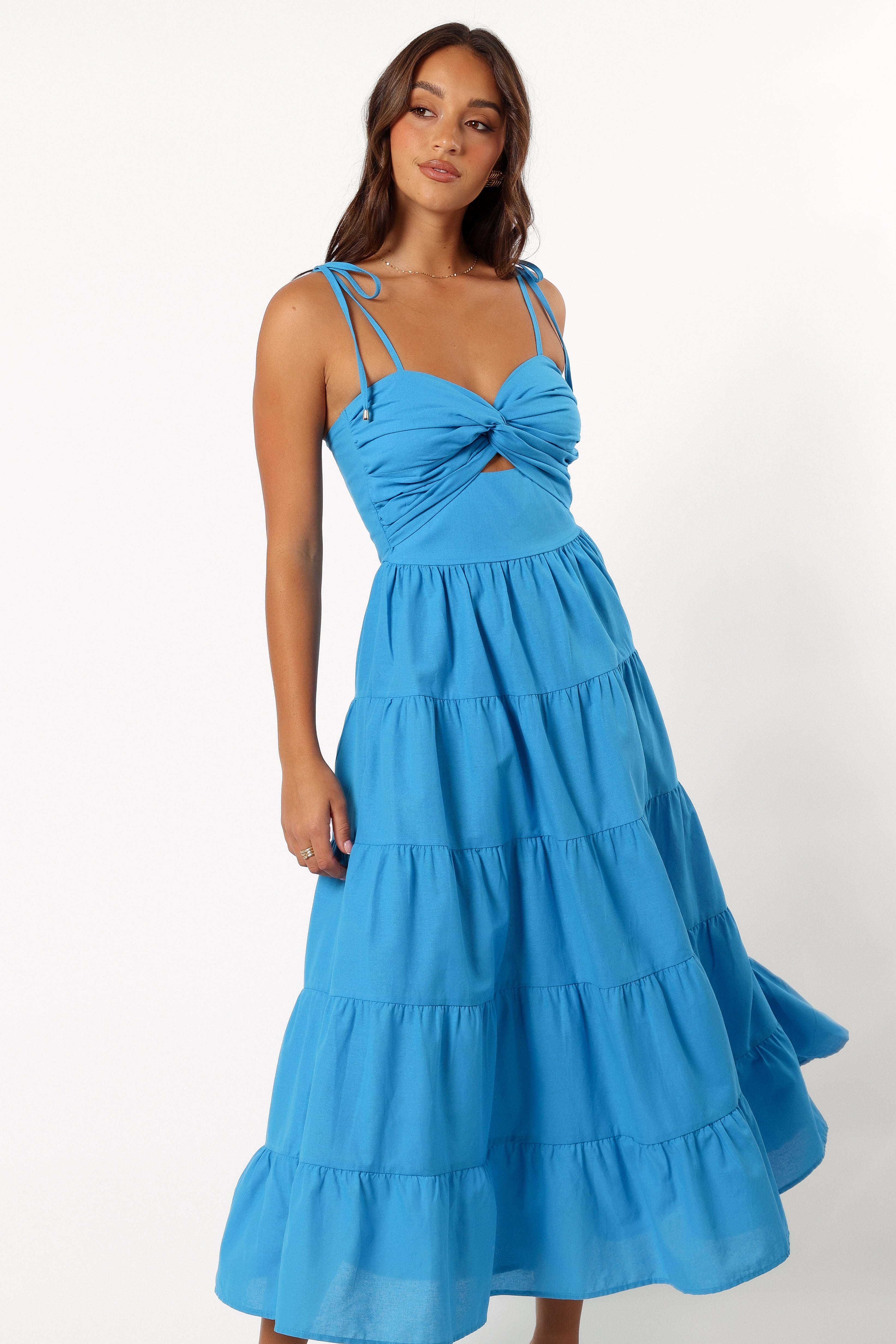 Lenny Maxi Dress - Blue-Aur Fashion