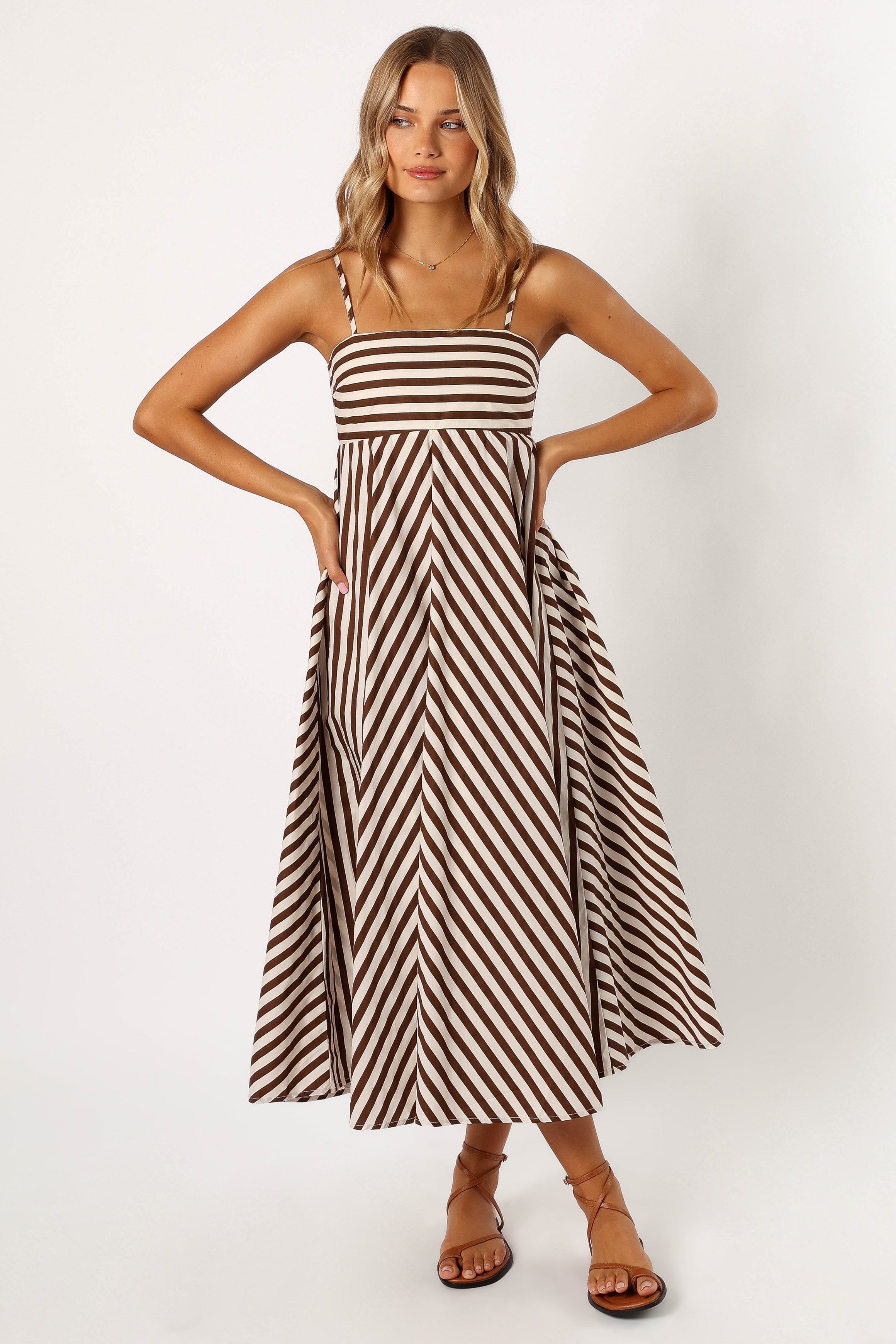 Mercury Maxi Dress - Chocolate-Aur Fashion